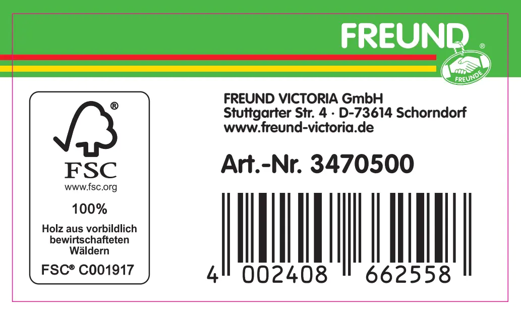 Freund Victoria Straßenbesen Kompakt 32 cm Elastonborsten mit Stielloch