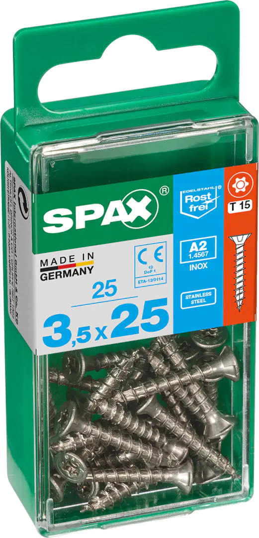 Spax Universalschrauben 3.5 x 25 mm TX 15 - 25 Stk.