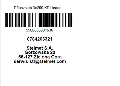 Pflanzstab Kiefer braun 200 x 2,5 x 2,5 cm