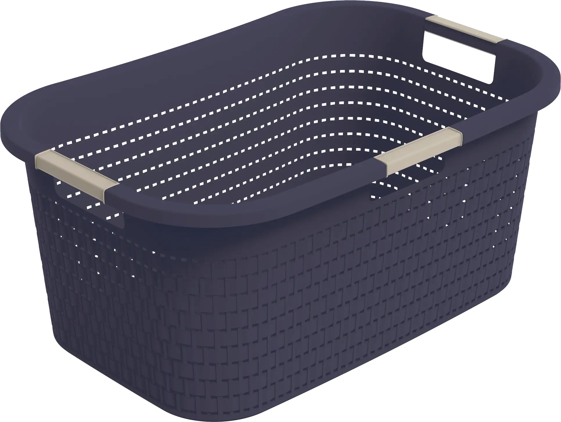 Rotho Wäschekorb Country, 40 l iris blau