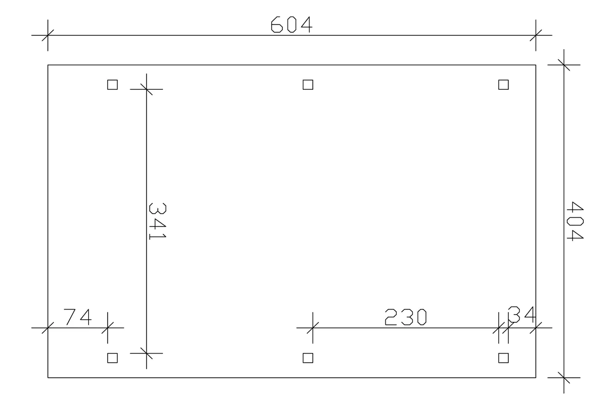 4018211022304_03 SKAN HOLZ Carport Emsland 404 x 604 cm mit Aluminiumdach, natur