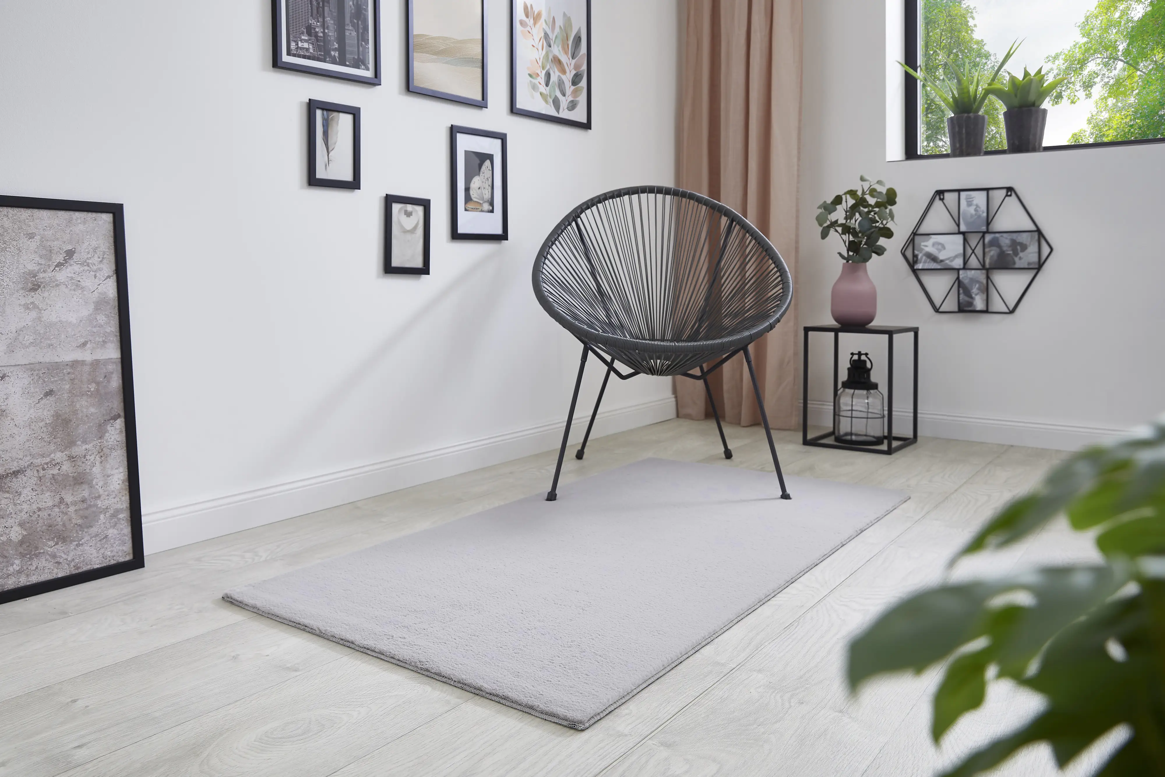 Andiamo Teppich Pello, hellgrau, 80 x 150 cm