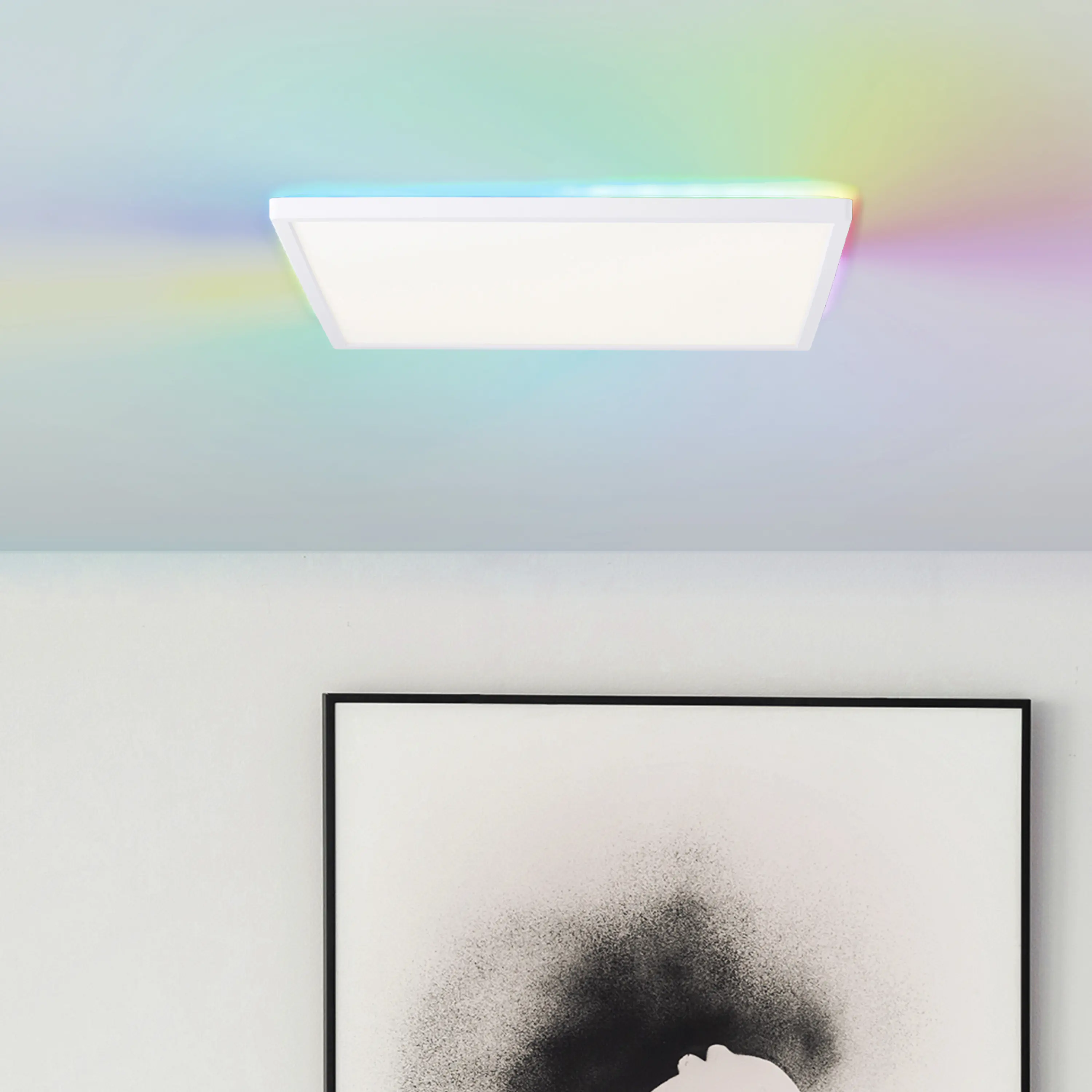 Brilliant LED-Deckenleuchte Tanida 42x42 cm weiß CCR dimmbar