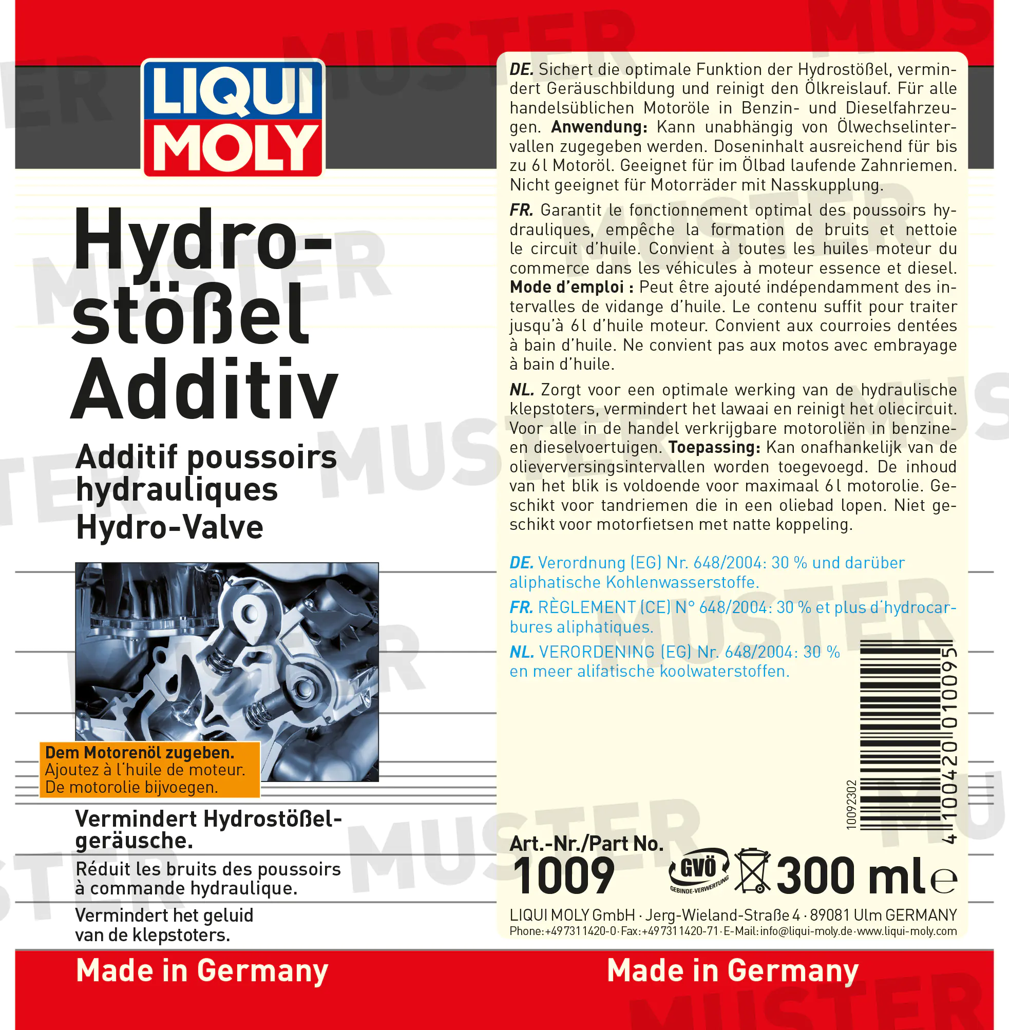 Liqui Moly Hydro-Stößel-Additiv 300 ml