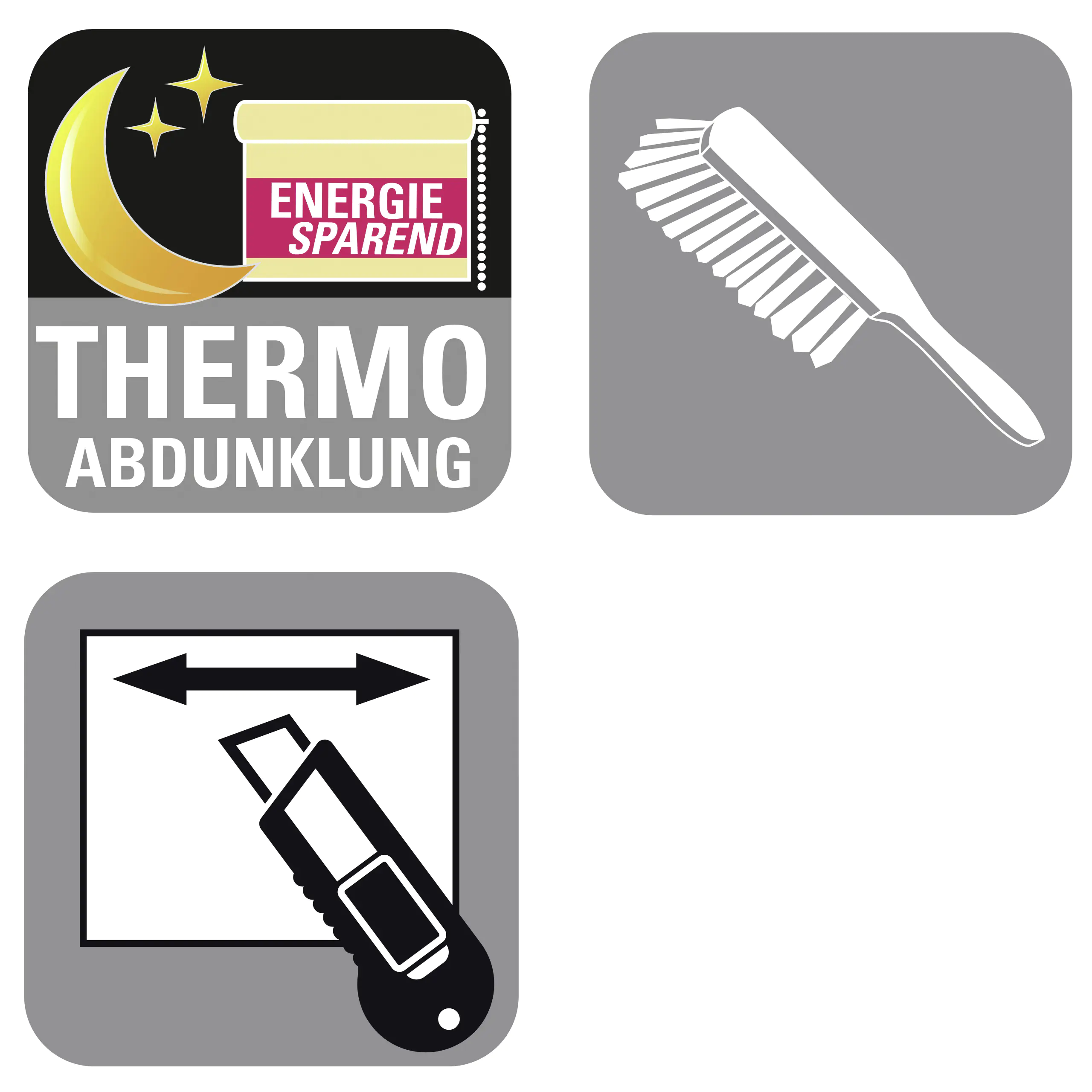 Gardinia Thermo-Plissee weiß Concept