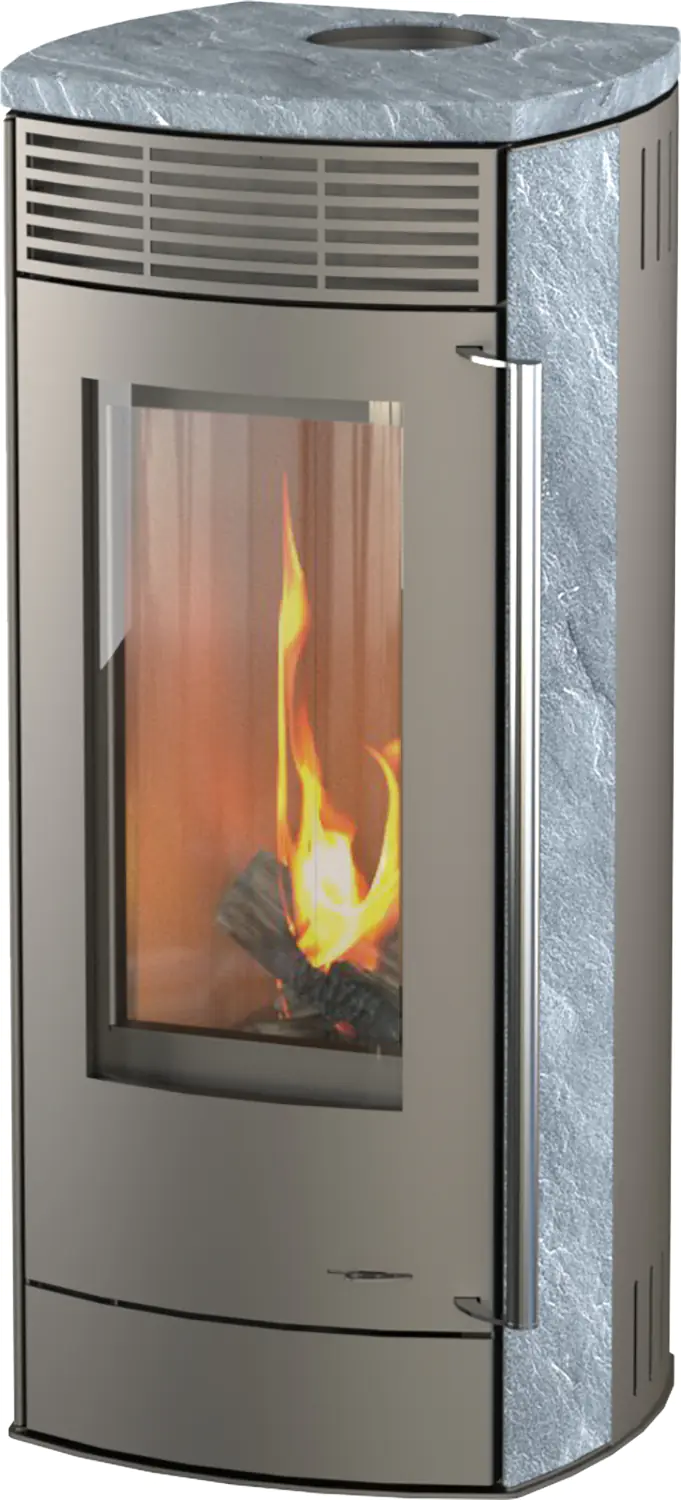 Thermia Kaminofen Alpha Naturstein grau 6 kW Thermia Kaminofen Alpha Naturstein grau 6 kW