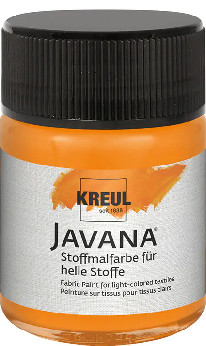 Kreul Javana Stoffmalfarbe für helle Stoffe orange 50 ml Kreul Javana Stoffmalfarbe für helle Stoffe orange 50 ml