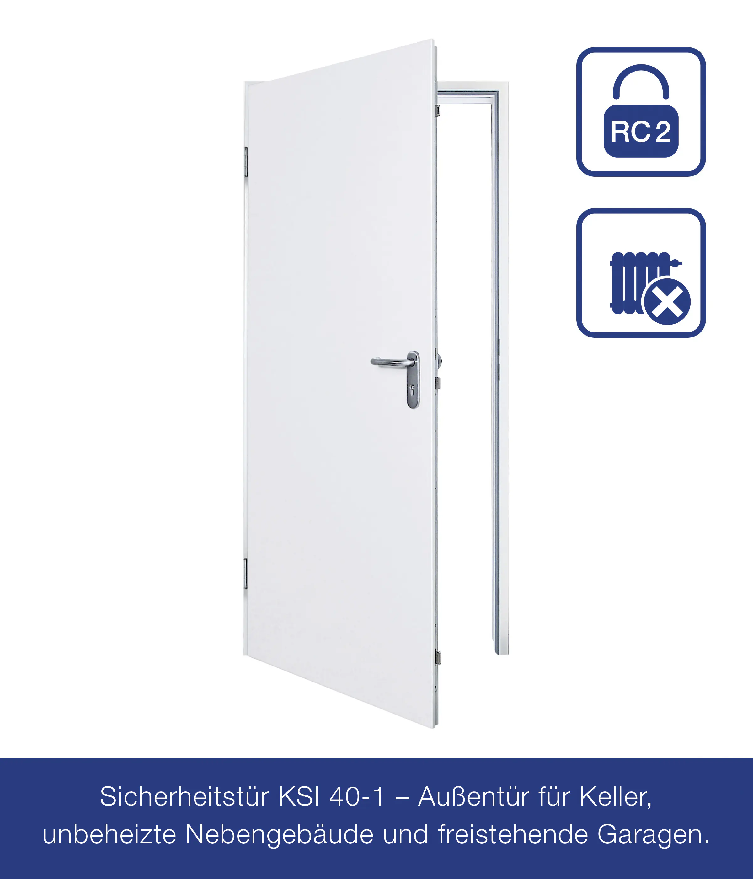 Hörmann Sicherheitstür KSI 40 RC2 verkehrsweiß 87,5 x 200 cm DIN links Hörmann Sicherheitstür KSI 40 RC2 verkehrsweiß 87,5 x 200 cm DIN links