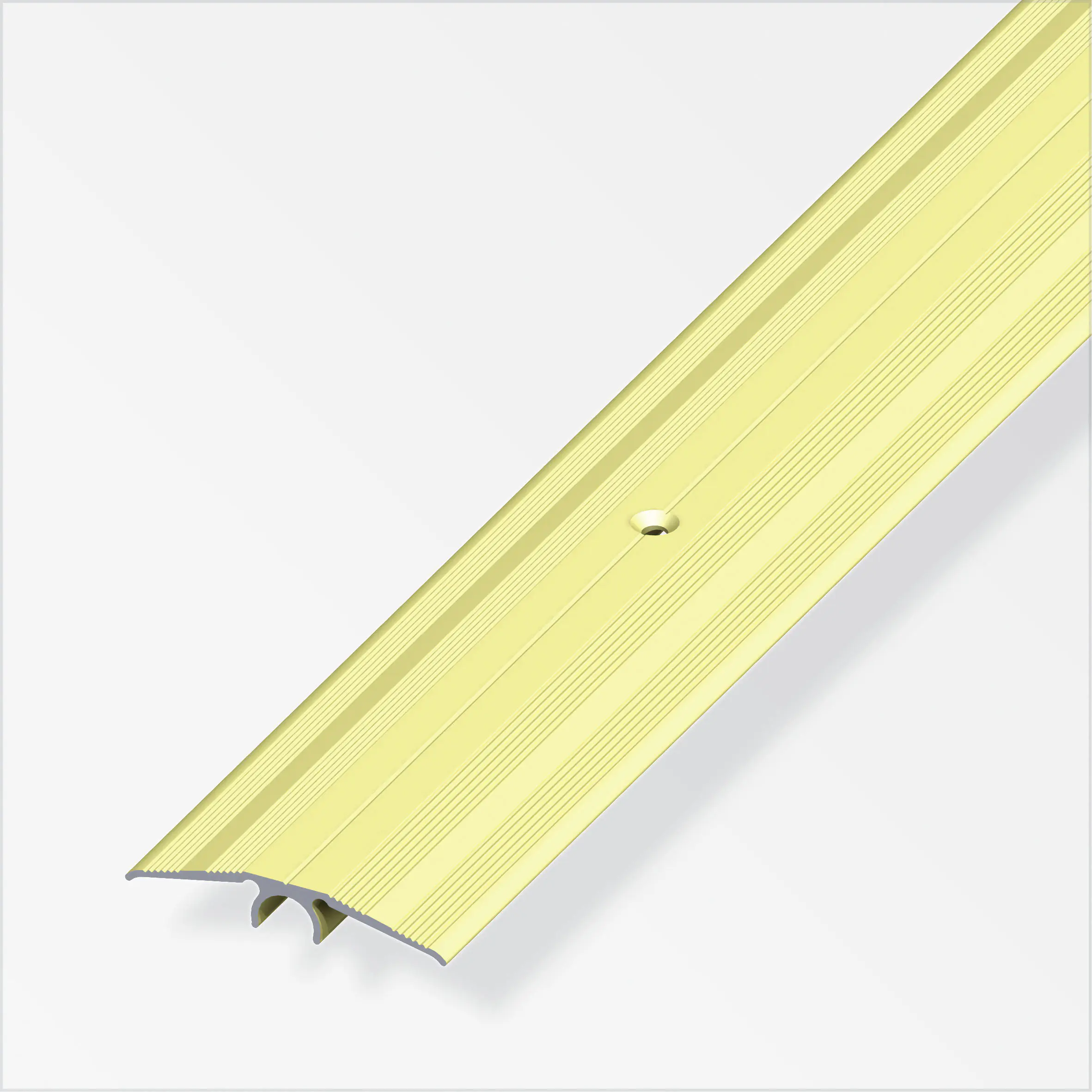 alfer Übergangs-Profil 1 m, 46 mm Aluminium eloxiert messing