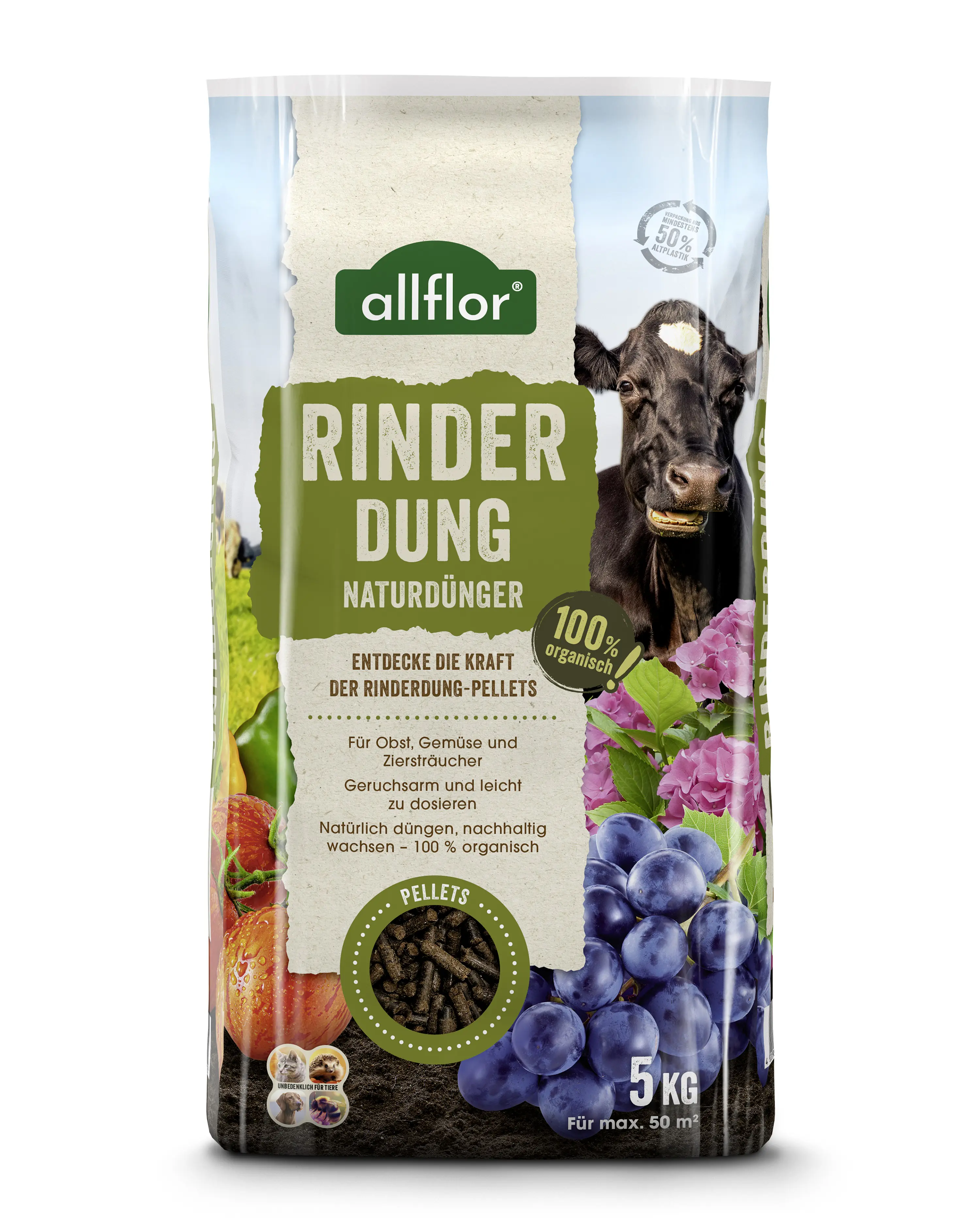 Allflor Naturdünger Rinderdung 2,5 kg