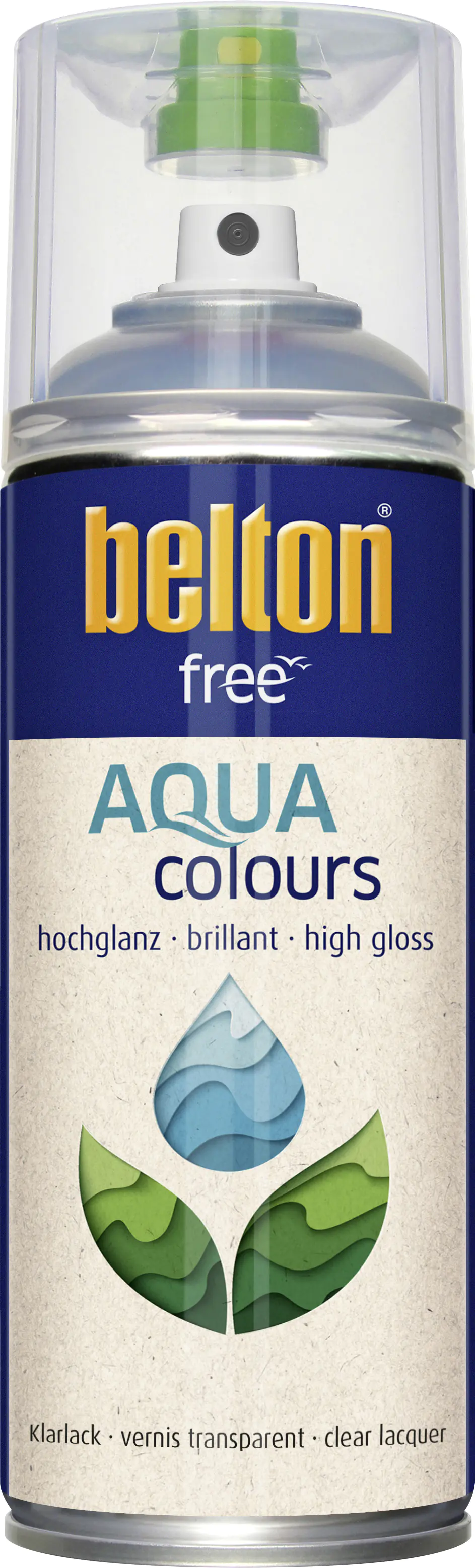 belton free Lackspray AQUAcolours 400 ml Klarlack hochglanz