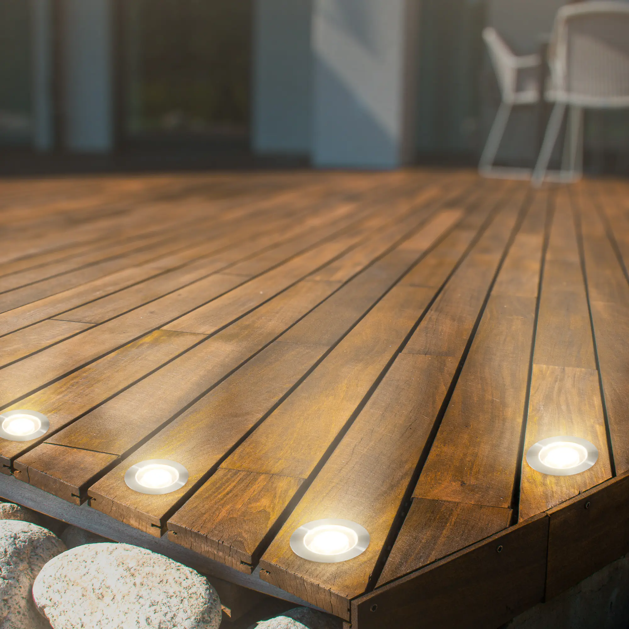 Briloner LED Außen-Bodenstrahler Kebony Connect to Shine 3er Ergänzungsset 1,8W  Briloner LED Außen-Bodenstrahler Kebony Connect to Shine 3er Ergänzungsset 1,8W