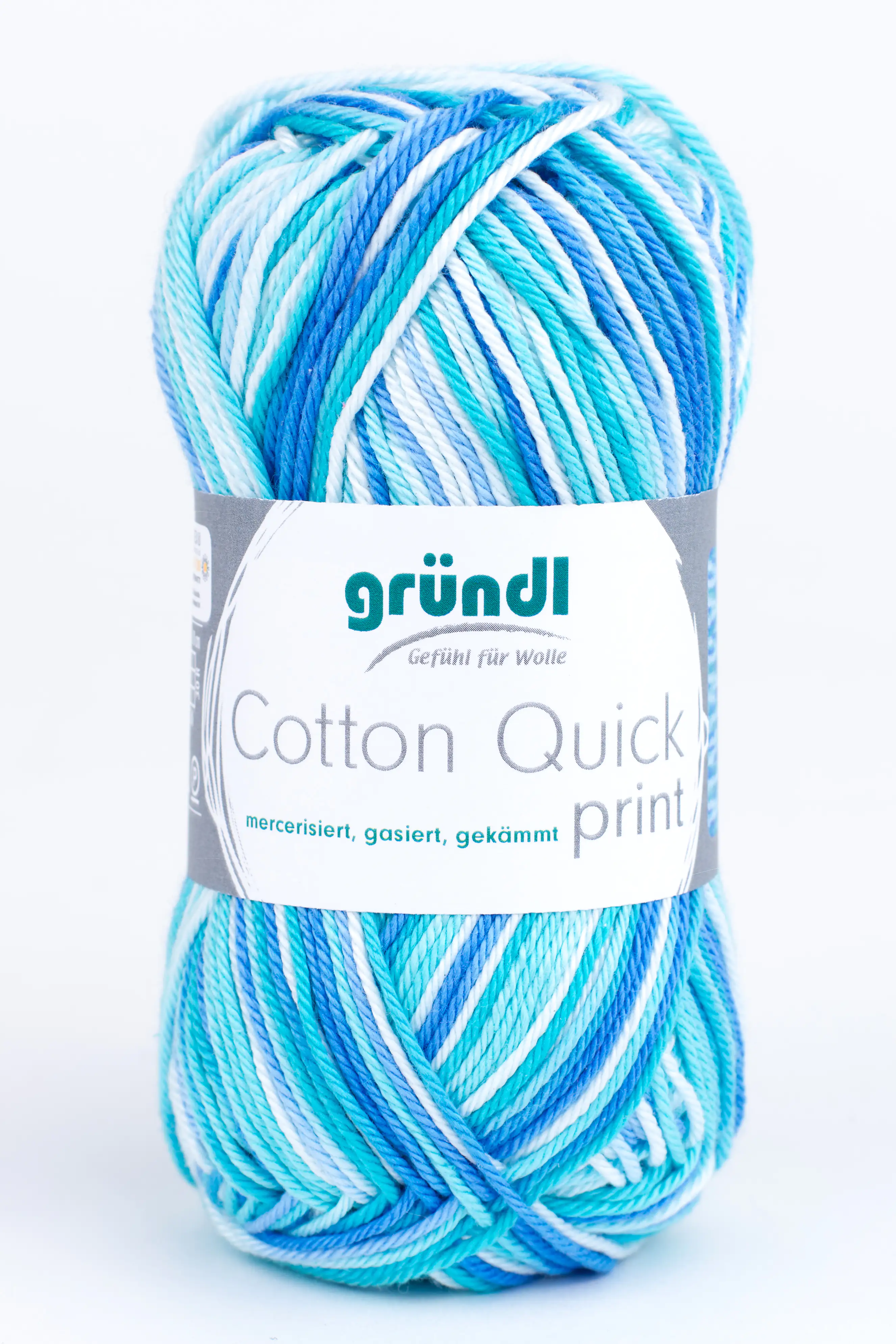 4036014004617 Gründl Wolle Cotton Quick print 50 g aqua multicolor