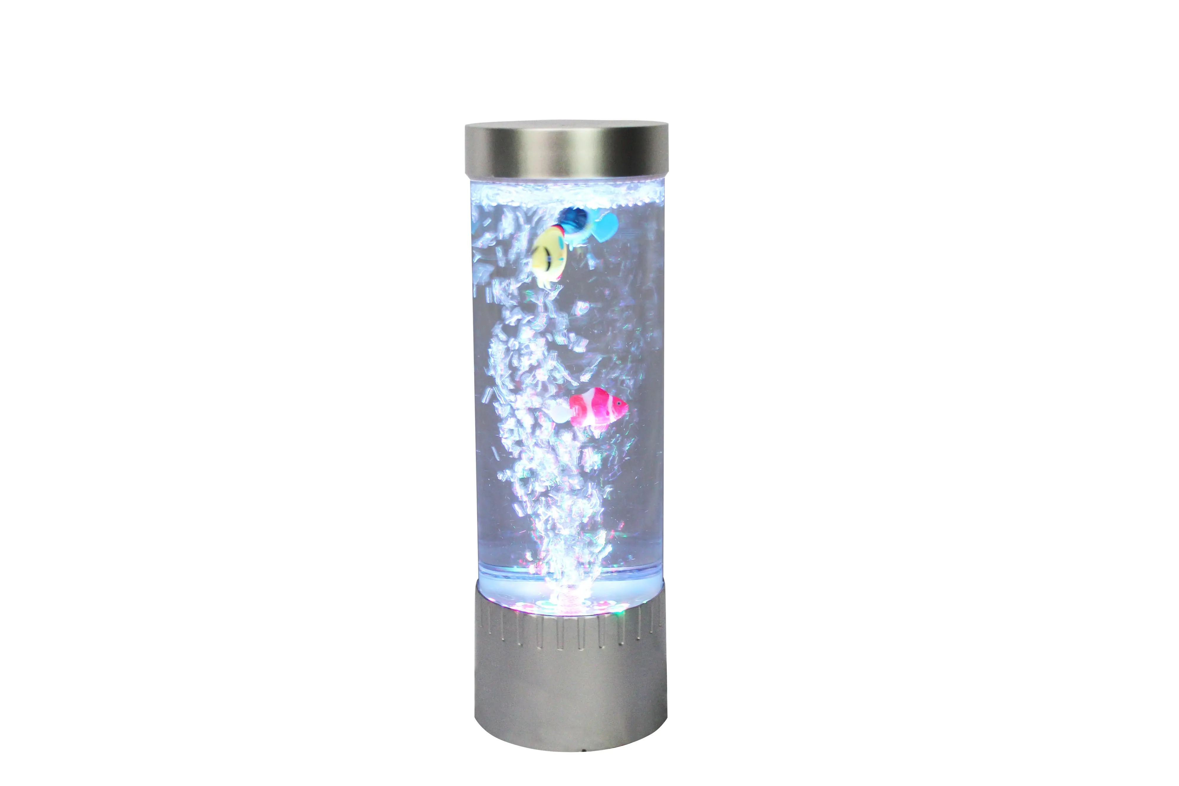 LED-Wassersäule Aquafee Ø 10,5 x 32 cm silber