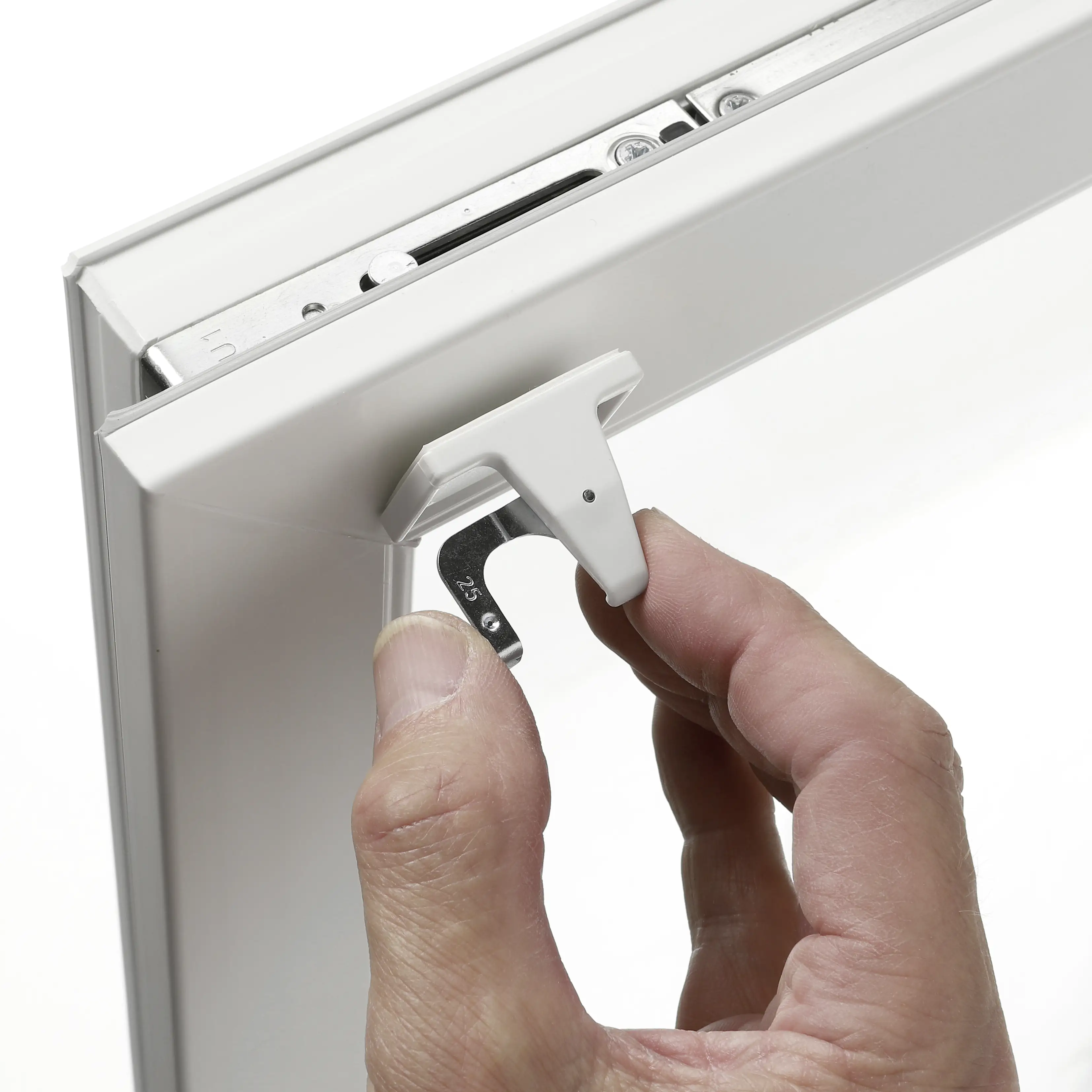 Gardinia Klebeträger-Set für Alu-Jalousien weiß