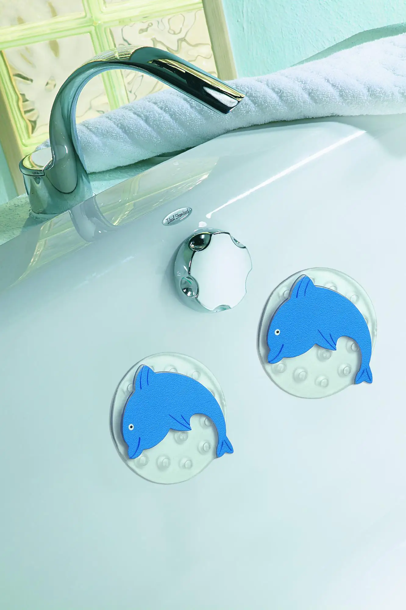 Kleine Wolke Badezimmer-Dekoset Minis Flip 4-teilig, blau