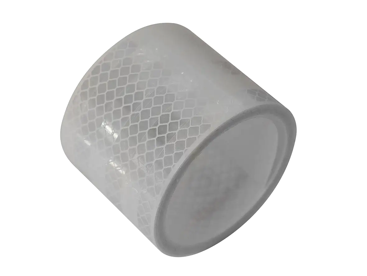 LAS Reflektorband 55mm weiß selbstklebend 2 m