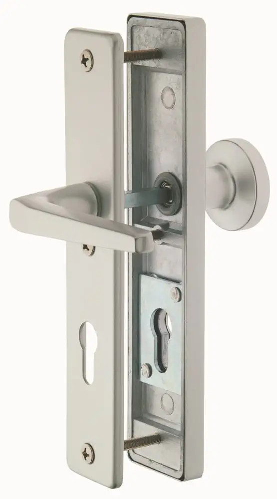 Alpertec Schutzbeschlag Tira Drücker/Knopf Aluminium silber 72 mm Alpertec Schutzbeschlag Tira Drücker/Knopf Aluminium silber 72 mm