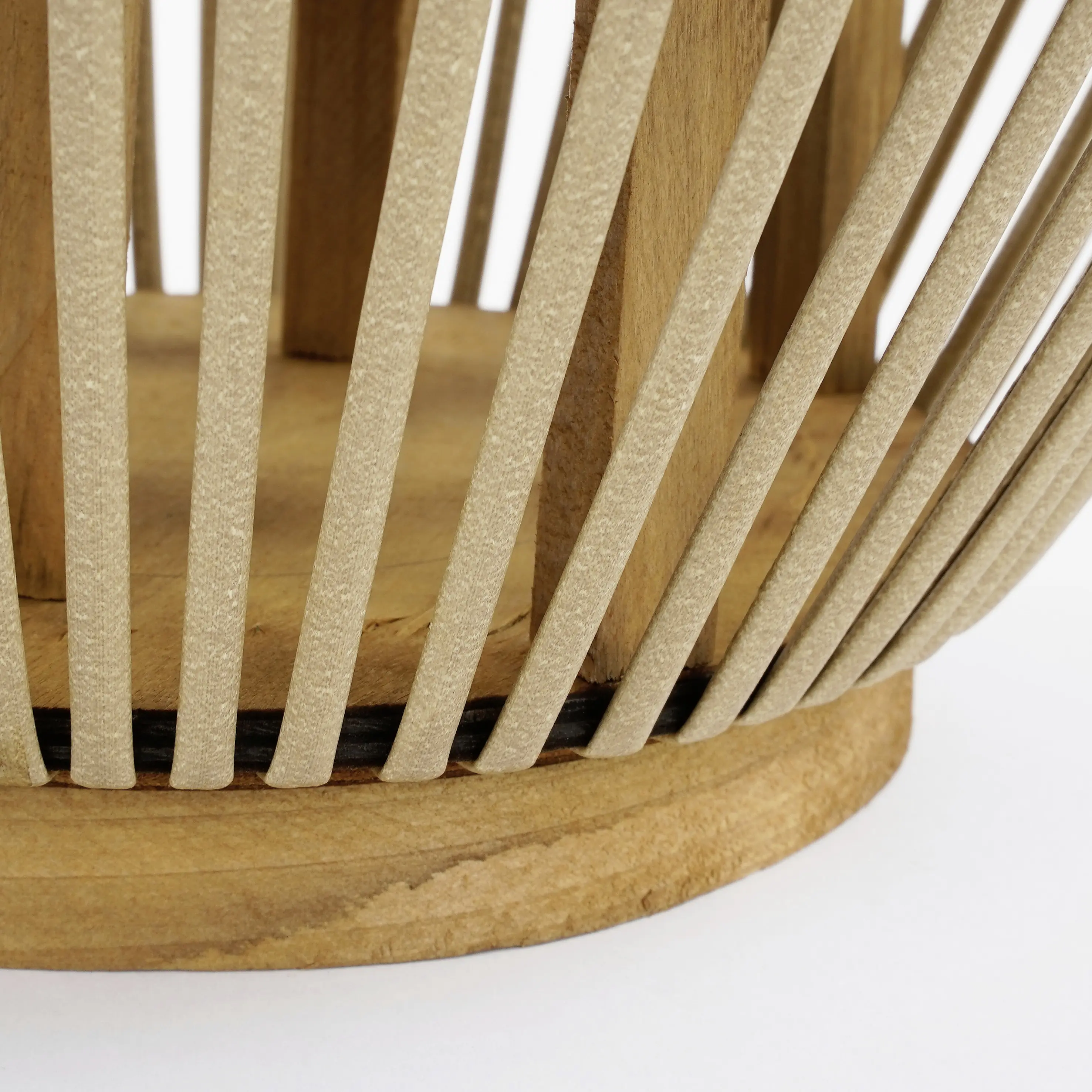 Mica Windlicht Havard braun aus Polyester Ø 31 x 37 cm