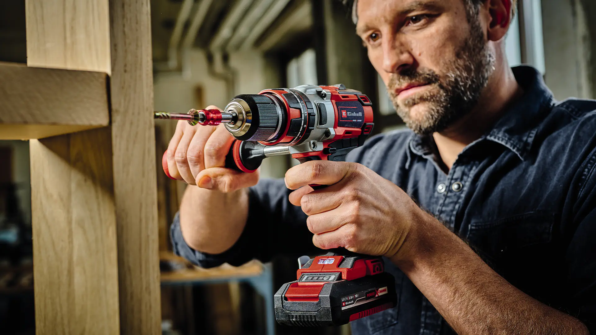 Einhell Professional Akku-Schlagbohrschrauber TP-CD 18 Li-i BL Set 2 Ah Einhell Professional Akku-Schlagbohrschrauber TP-CD 18 Li-i BL Set 2 Ah