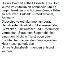 Rundkopfpfosten 180 cm, 90 x 90 mm, kesseldruckimprägniert