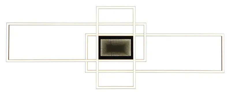 Globo Deckenleuchte Saunders 110,8 x 42 cm L x B schwarz CCT