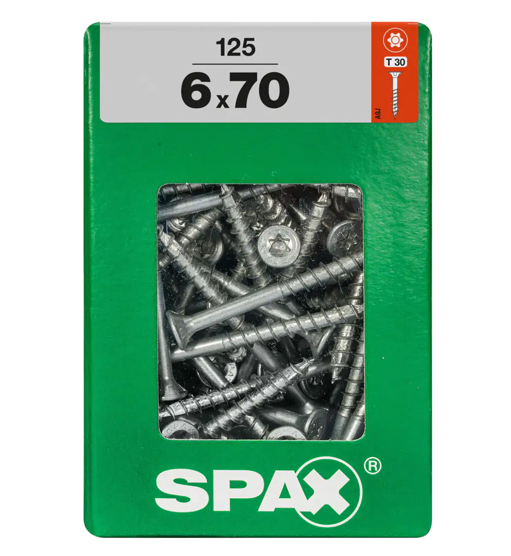 Spax Universalschrauben 6.0 x 70 mm TX 30 - 125 Stk.