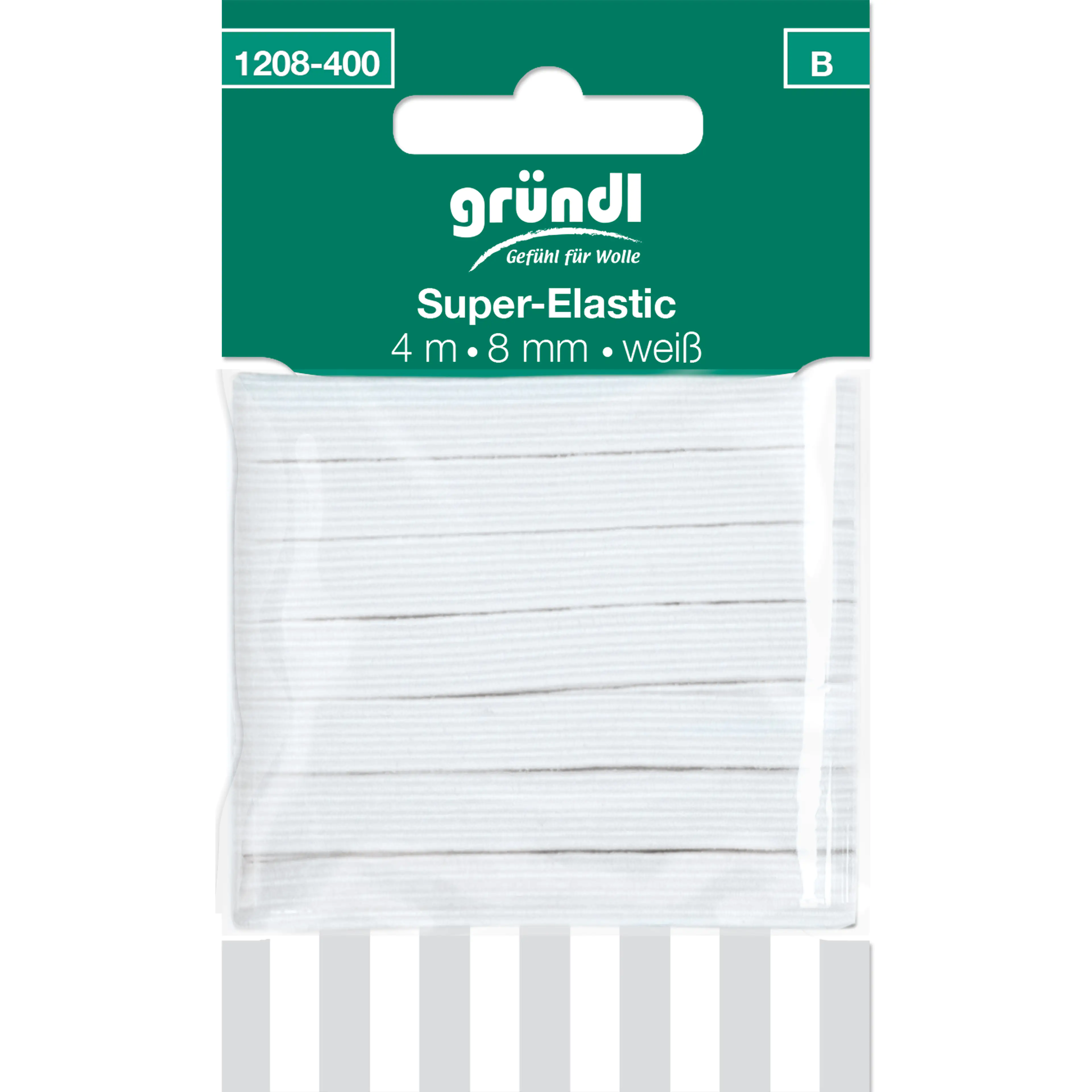 Gründl Super-Elastic weiß 8 mm x 4 m
