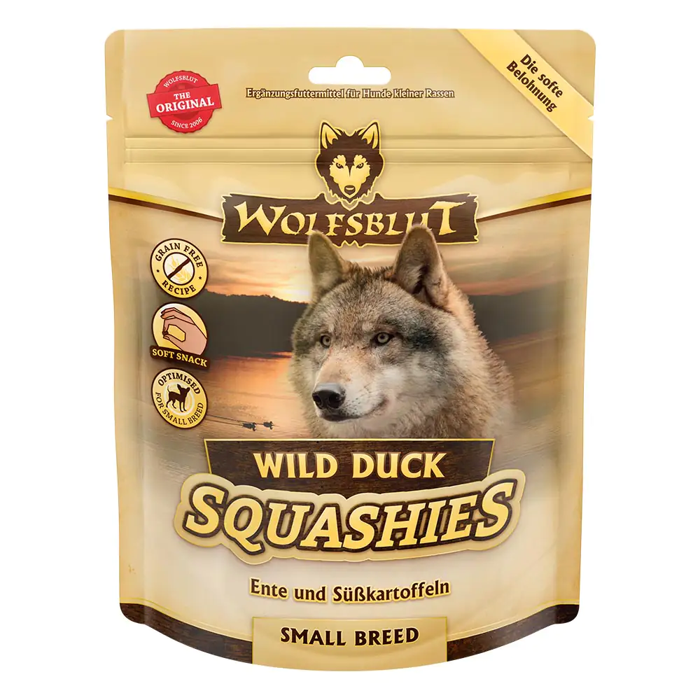 Wolfsblut Wild Duck Squashies Ente mit Süßkartoffel Hundesnack 350 g