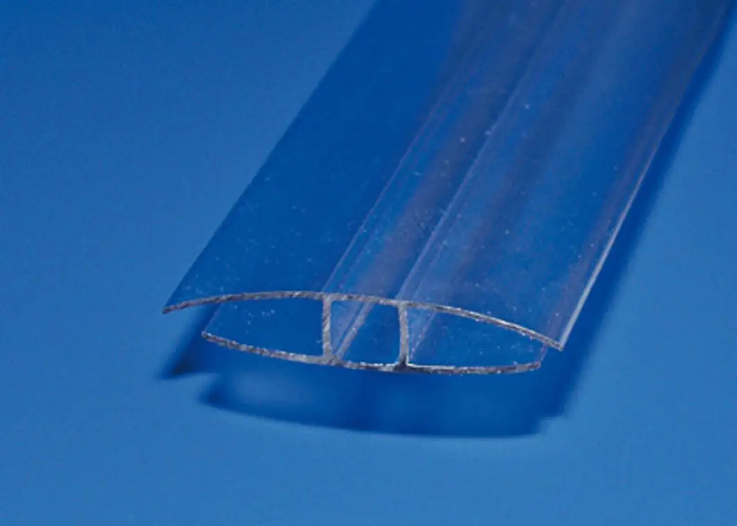 Gutta Polycarbonat H-Profil 250 cm 10 mm klar Gutta Polycarbonat H-Profil 250 cm 10 mm klar