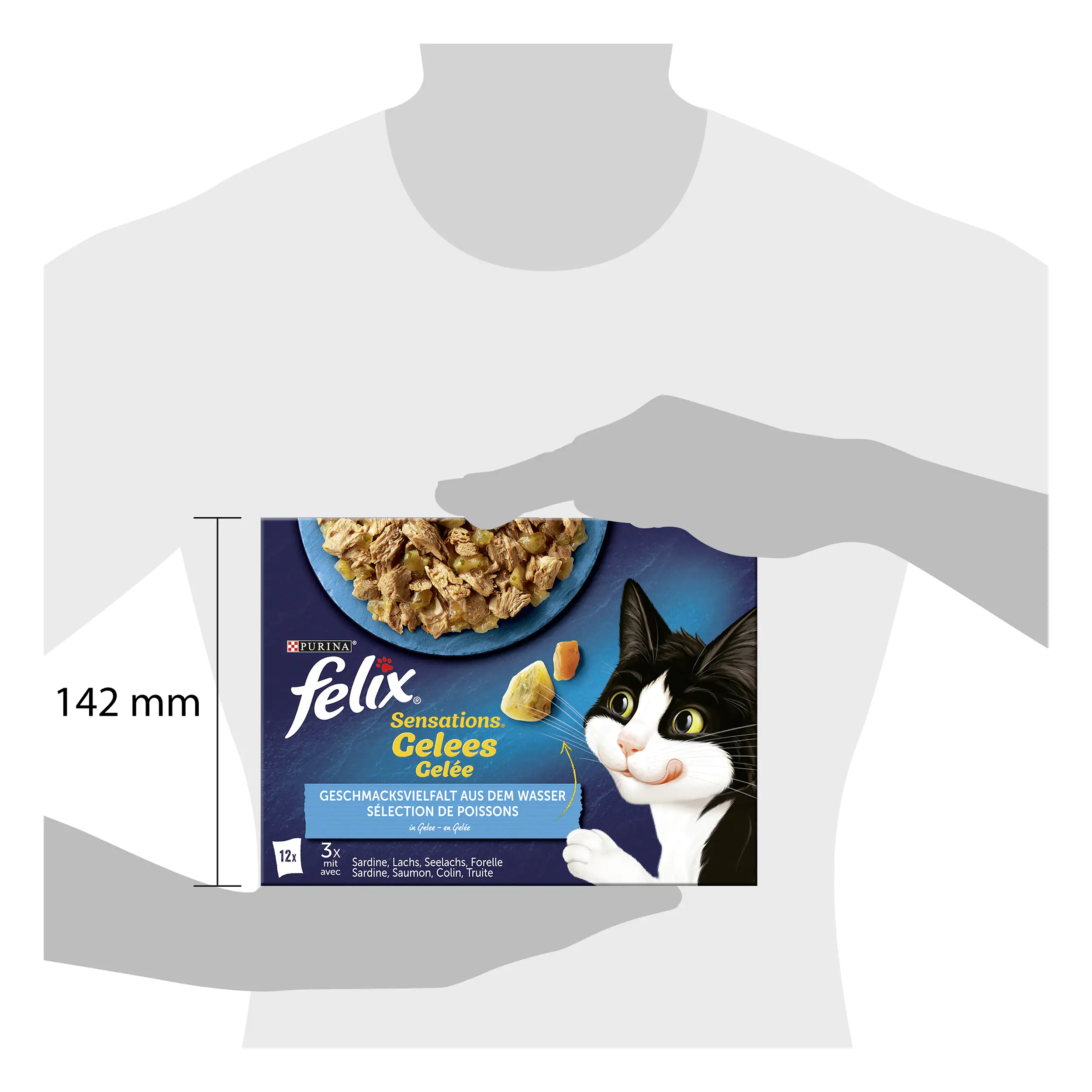 Felix Sensations Geschmacksvielfalt vom Wasser Katzenfutter 12 x 85g Felix Sensations Geschmacksvielfalt vom Wasser Katzenfutter 12 x 85g
