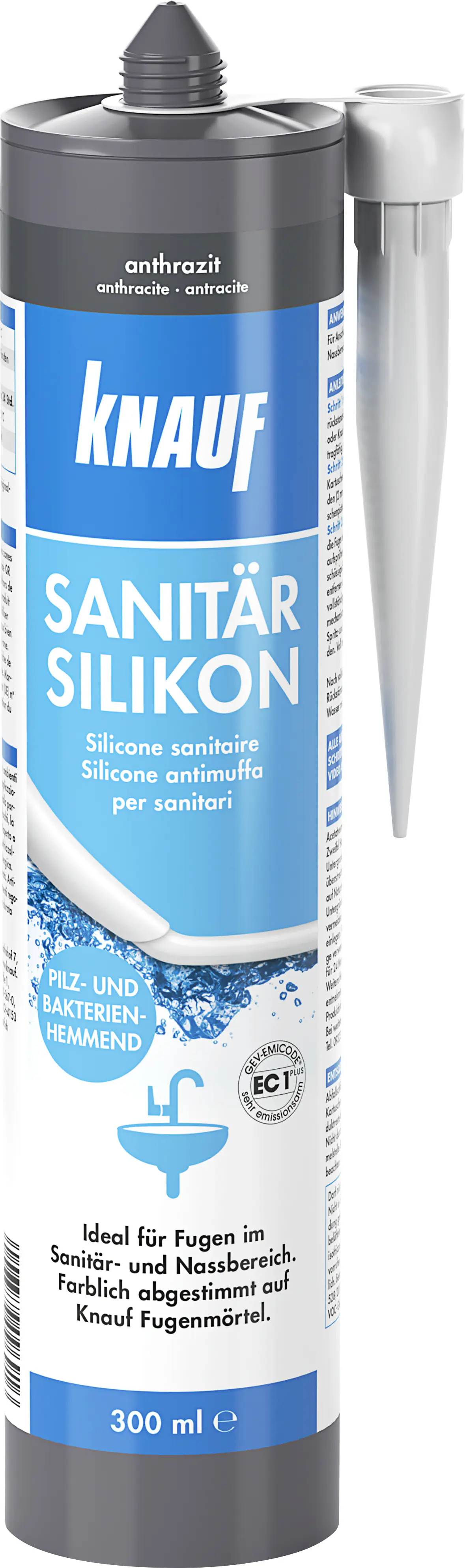 Knauf Sanitär Silikon anthrazit 300 ml