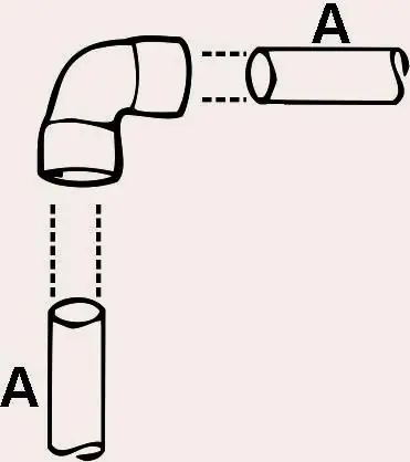Cornat Bogen 90° / Ø 12 mm