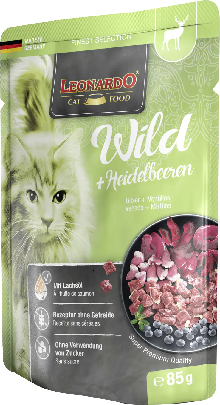Leonardo Katzennassfutter Wild und Blueberry 85 g Leonardo Katzennassfutter Wild und Blueberry 85 g