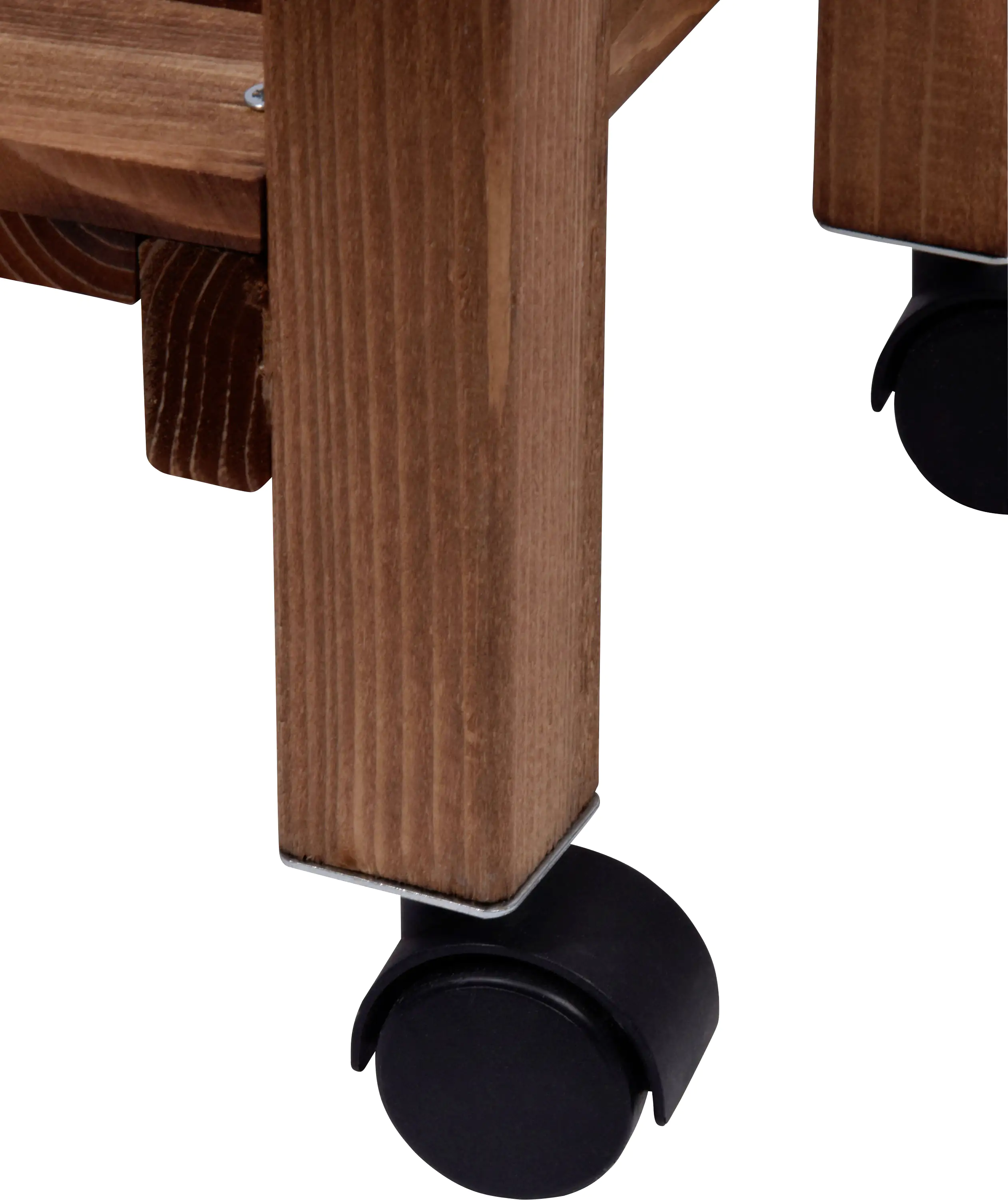 Dobar Rollbares Hochbeet mit Rankgitter braun 79 x 28,5 x 130 cm