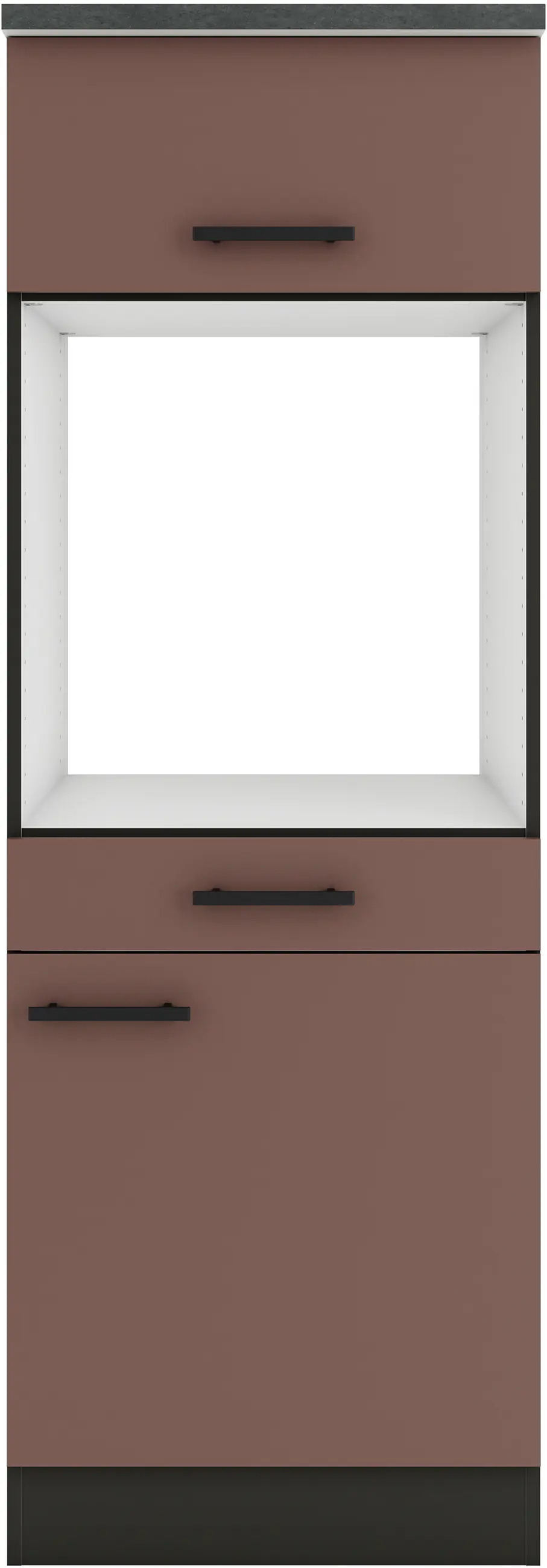 Optifit Midischrank Nizza 407 rostrot/eiche 60 cm