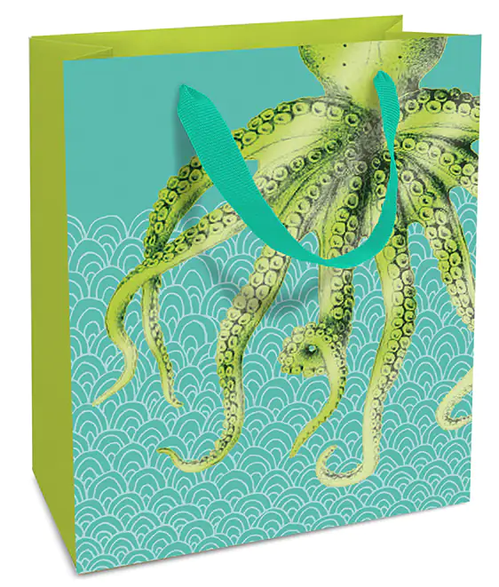 Braun & Company Geschenktragetasche Oktopus 18 x 21 x 8 cm