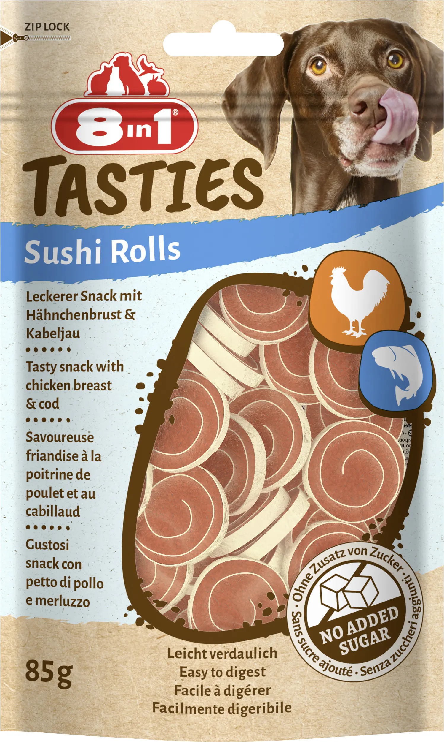 8in1 Hundeleckerli Sushi Rolls 85 g
