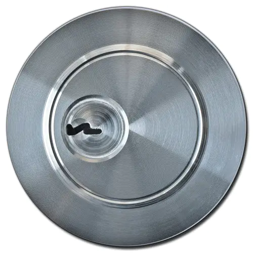 Panzerriegelschloss Attrappe silber matt, Panzerschloss-Attrappe