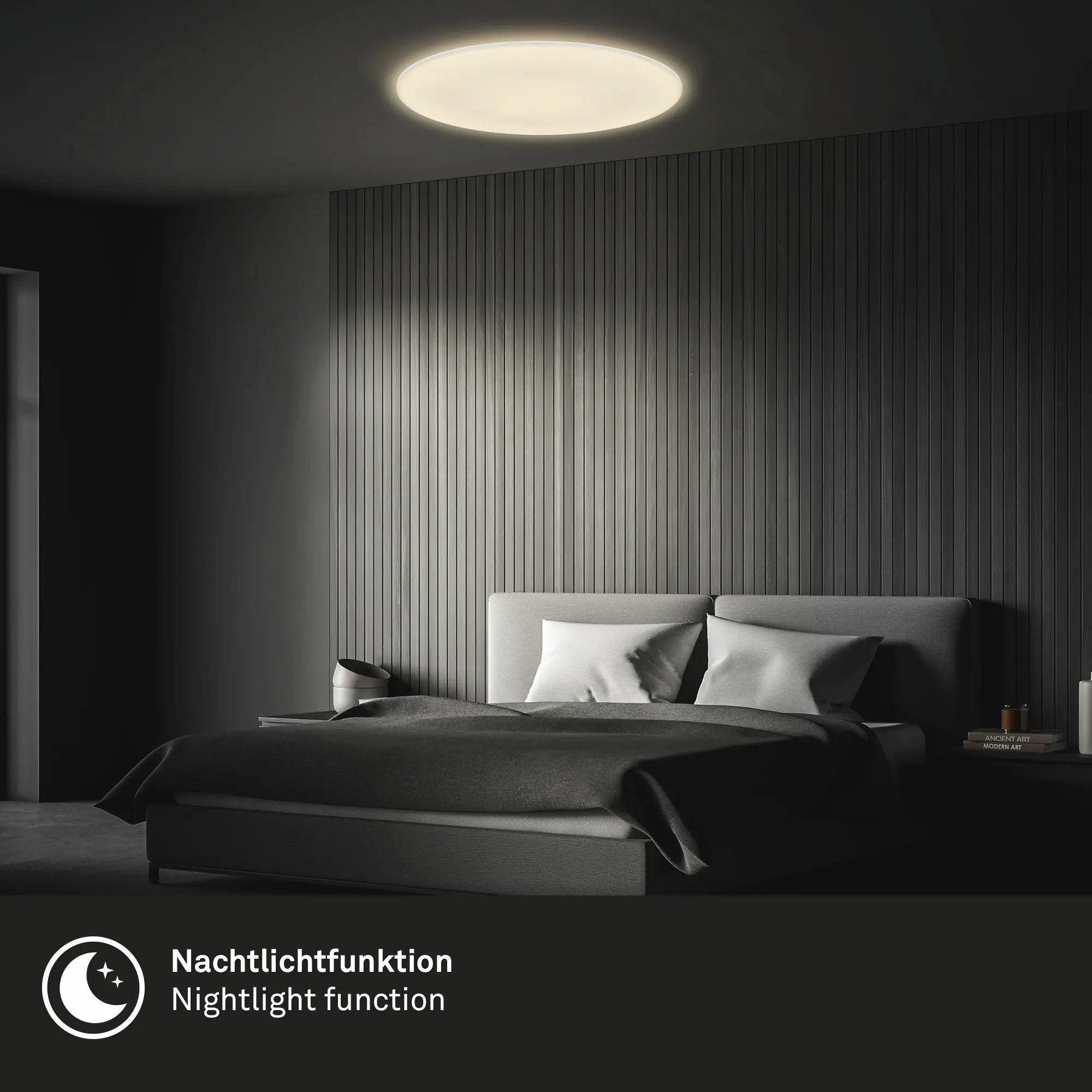 Briloner LED-Deckenleuchte Rowny Ø 45 cm weiß matt CCT dimmbar