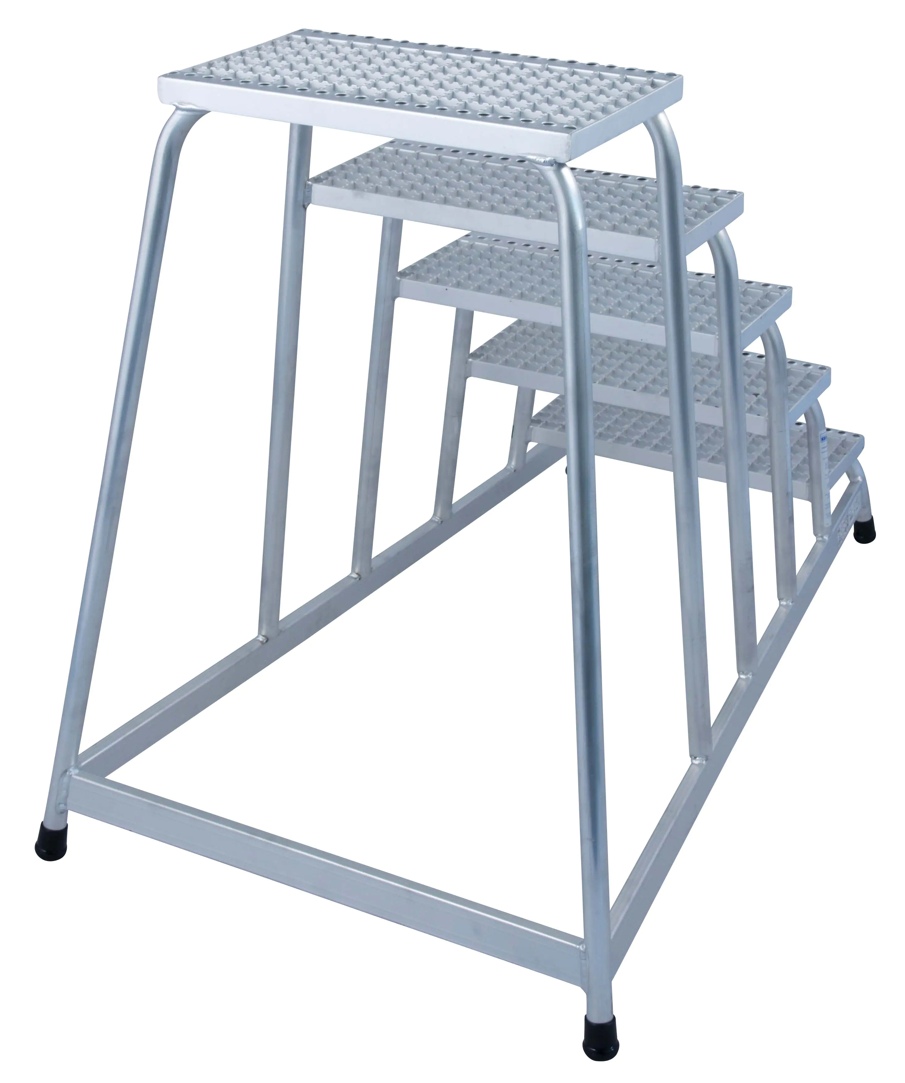 Krause Aluminium Montagetritt STABILO 5 Stufen mit Gitterrost 3,00 m