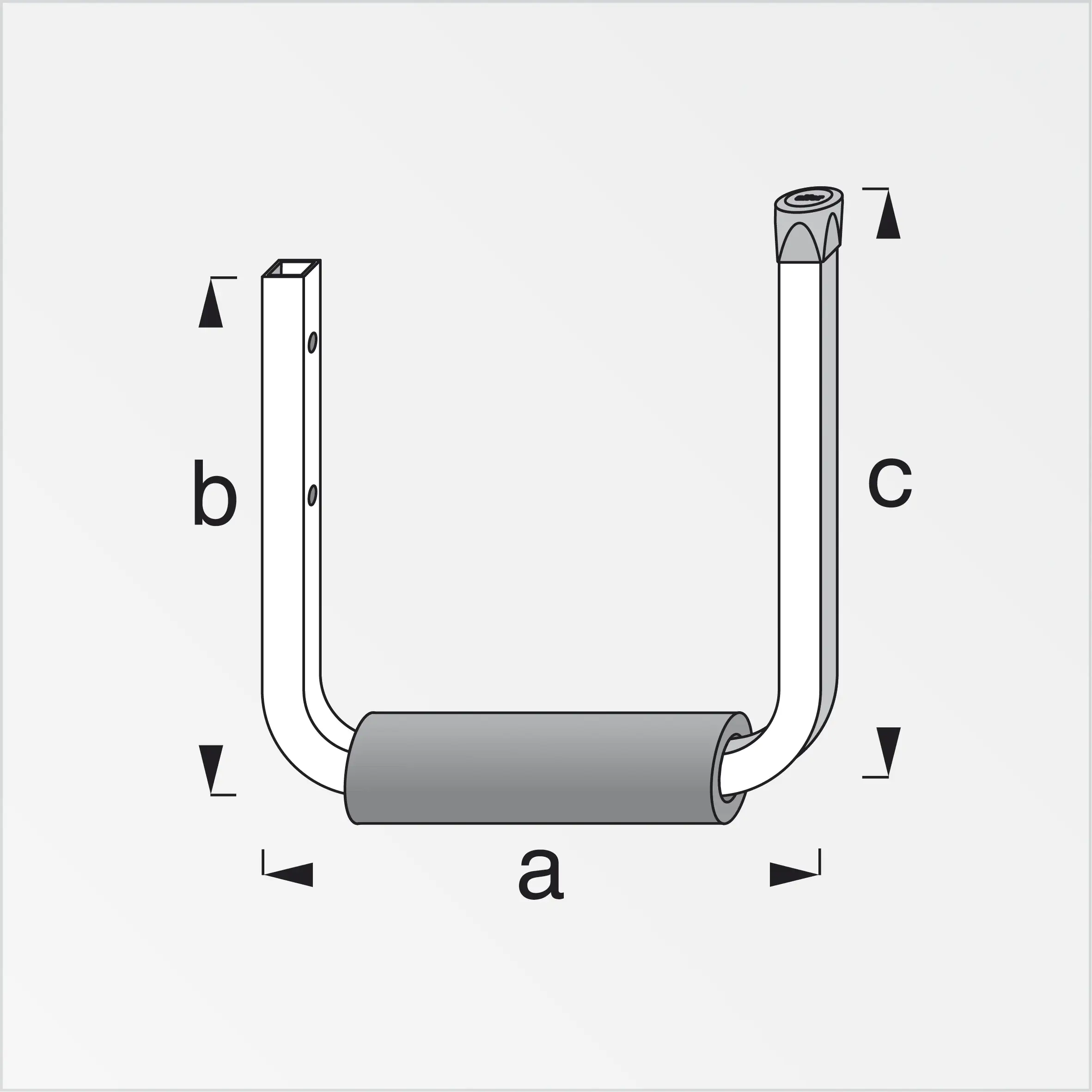 alfer Surfboardhalter 215 mm 215 x 200 x 250 mm Stahl verzinkt Kappe rot