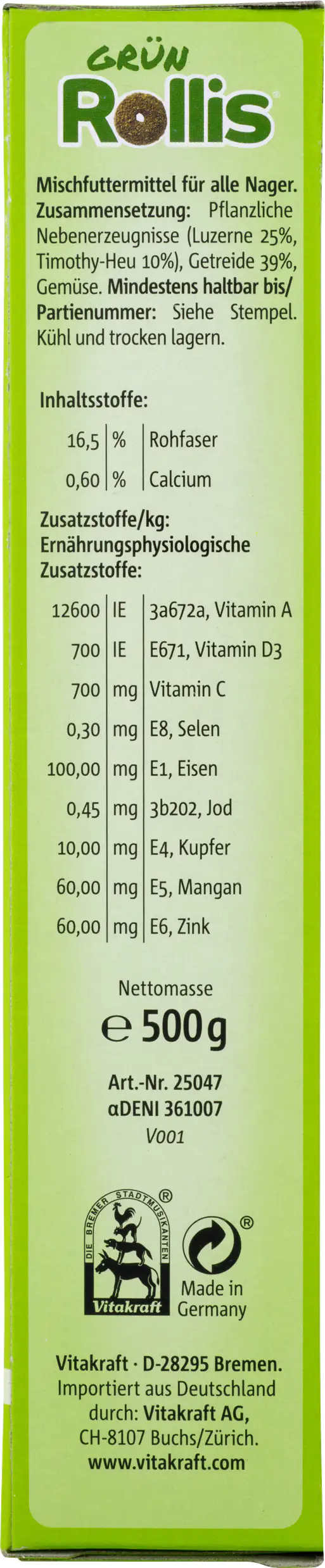 Vitakraft Grün-Rollis® 500 g