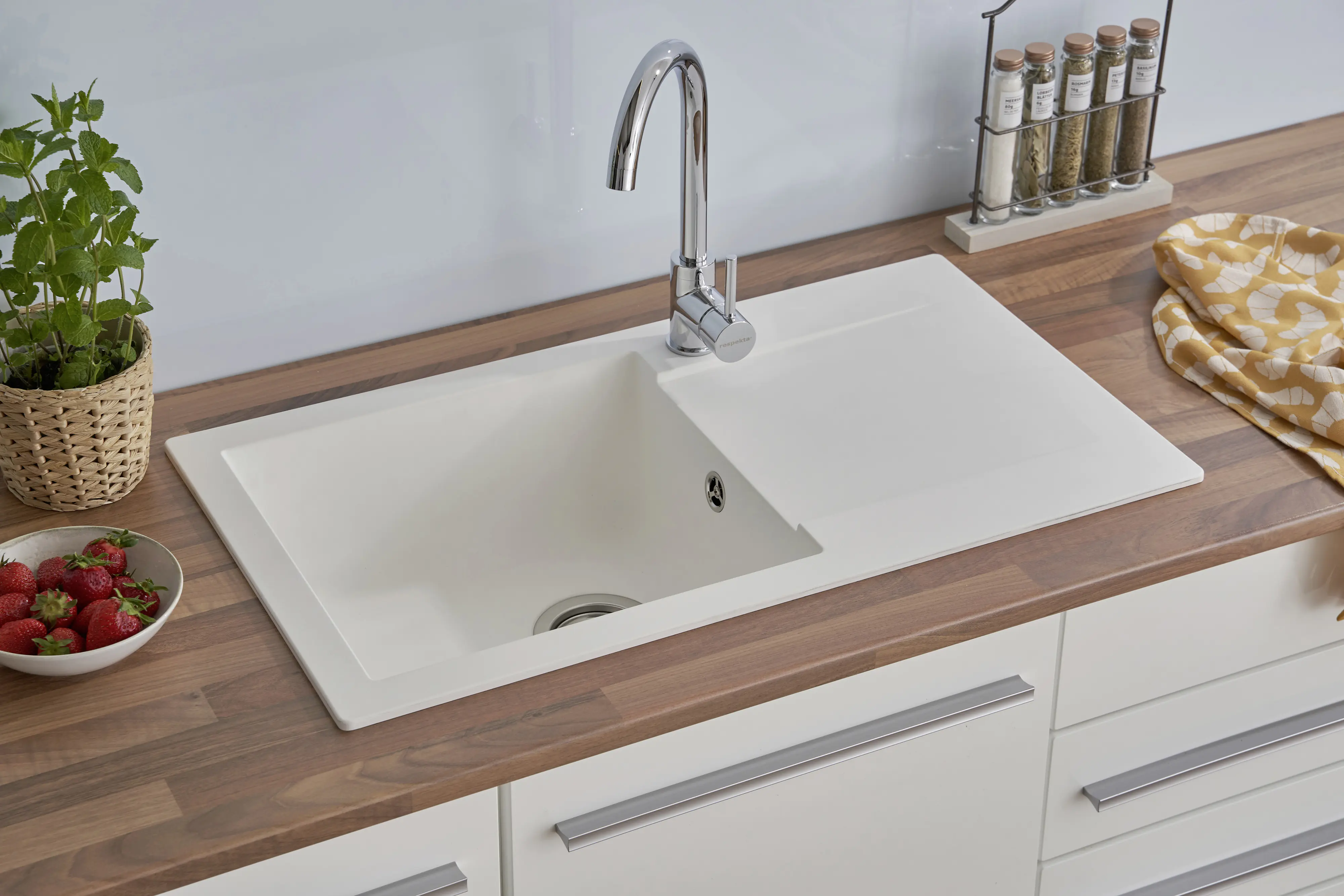 respekta Mineralite Einbauspüle DENVER78X44W respekta Mineralite Einbauspüle DENVER78X44W
