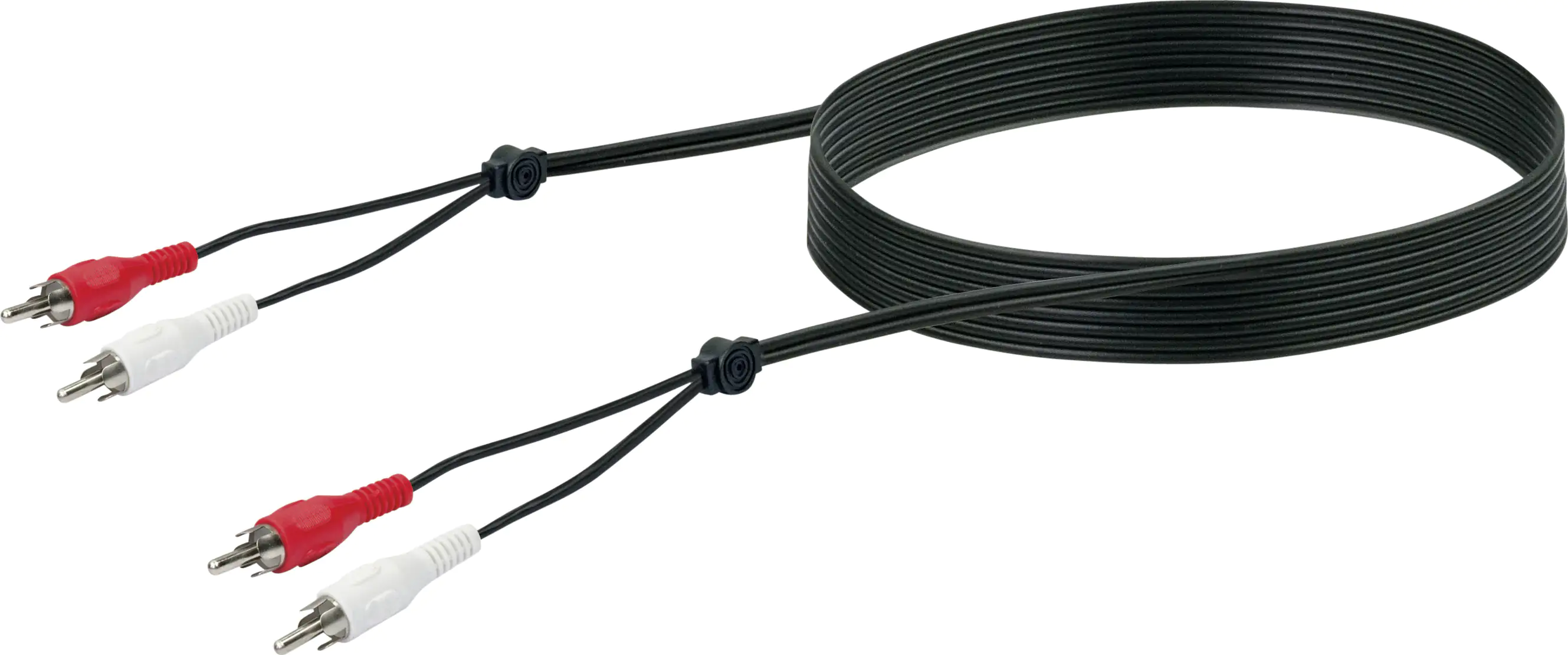 Schwaiger Audio Anschlusskabel CIK5022 533 Cinch schwarz, 1,5m, 2x Cinch Stecker / 2x Cinch Stecker