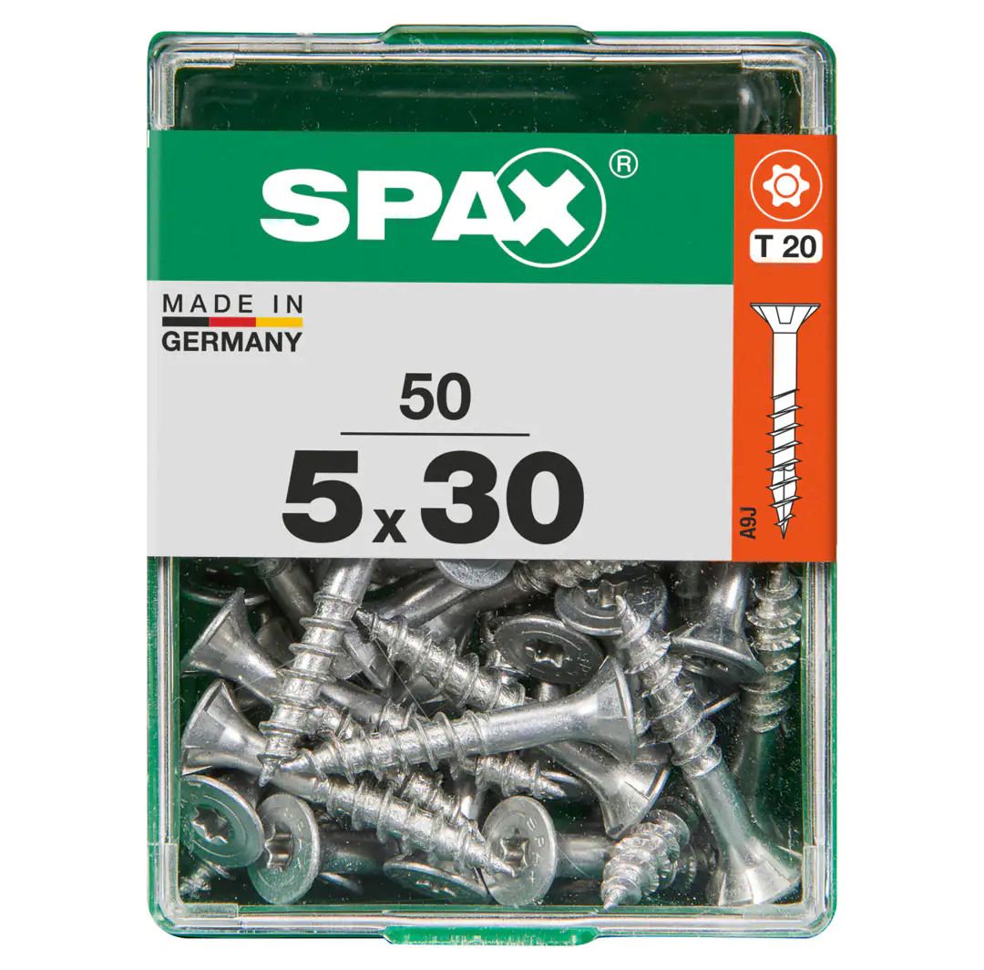 Spax Universalschrauben 5.0 x 30 mm TX 20 - 50 Stk.