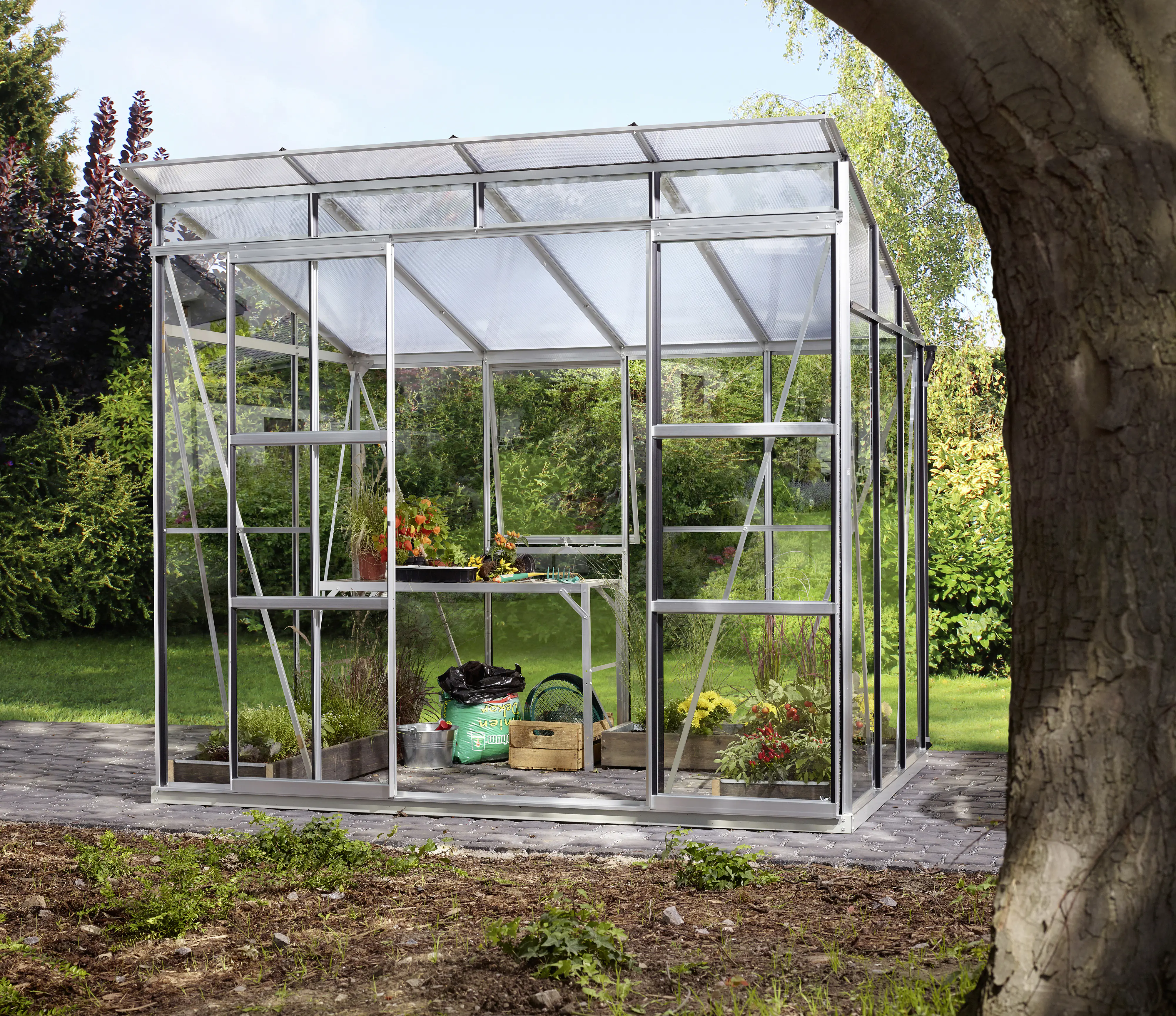 Vitavia Gewächshaus Freya 5900 254 x 192 cm 3 mm ESG