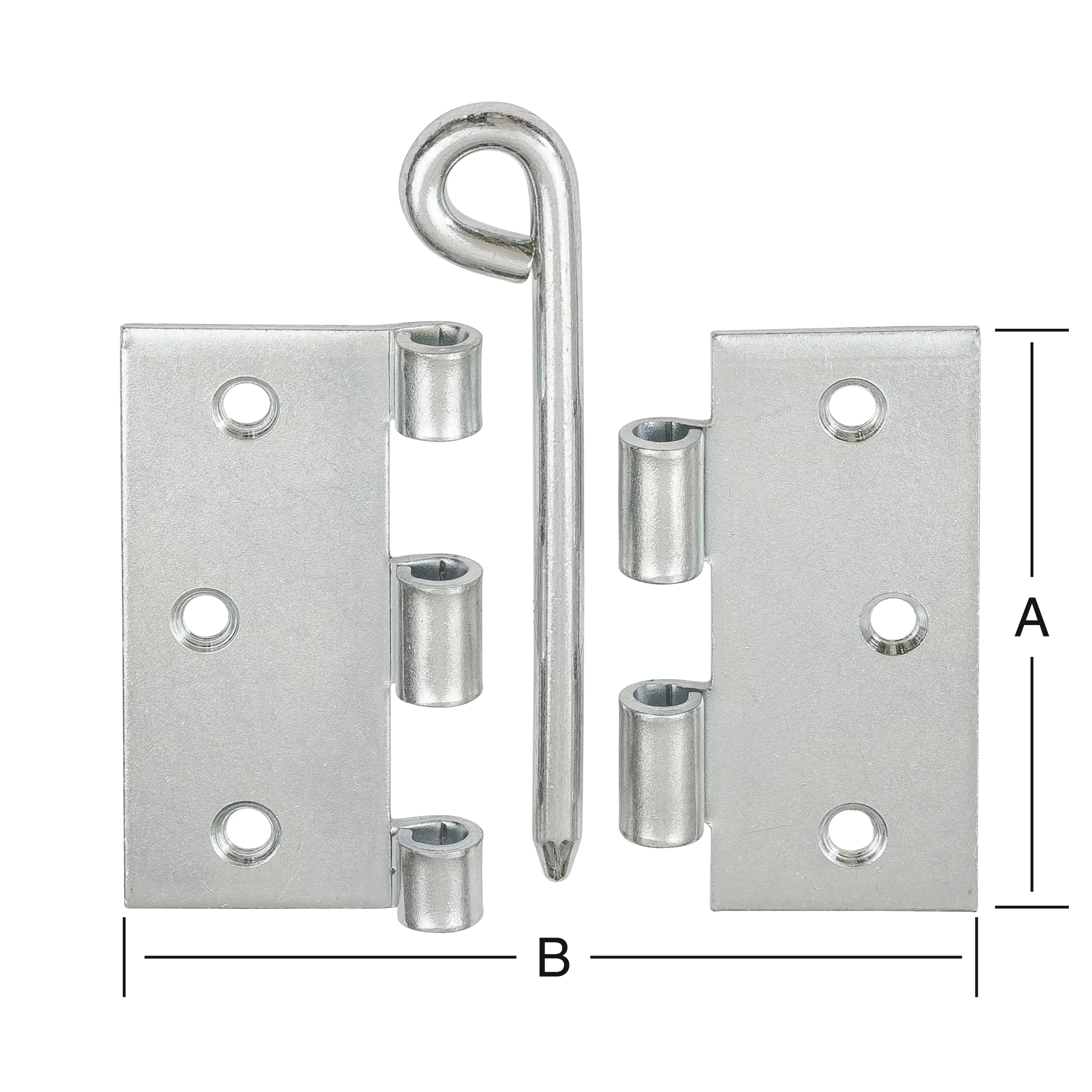 Vormann Käntige Scharniere verzinkt 75 x 75 mm