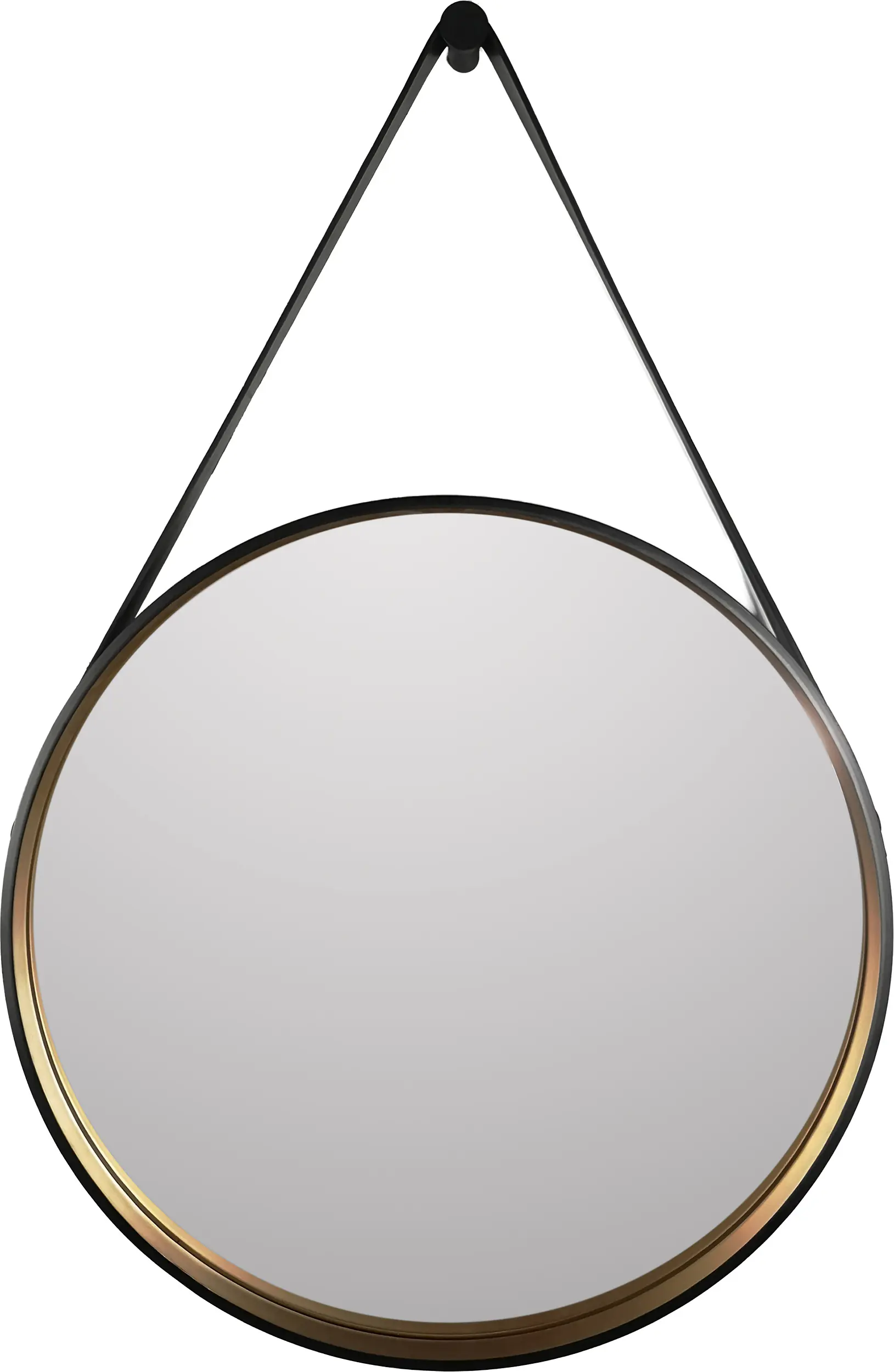 DSK Design Spiegel Black Primavera Ø55 cm, außen schwarz und innen gold