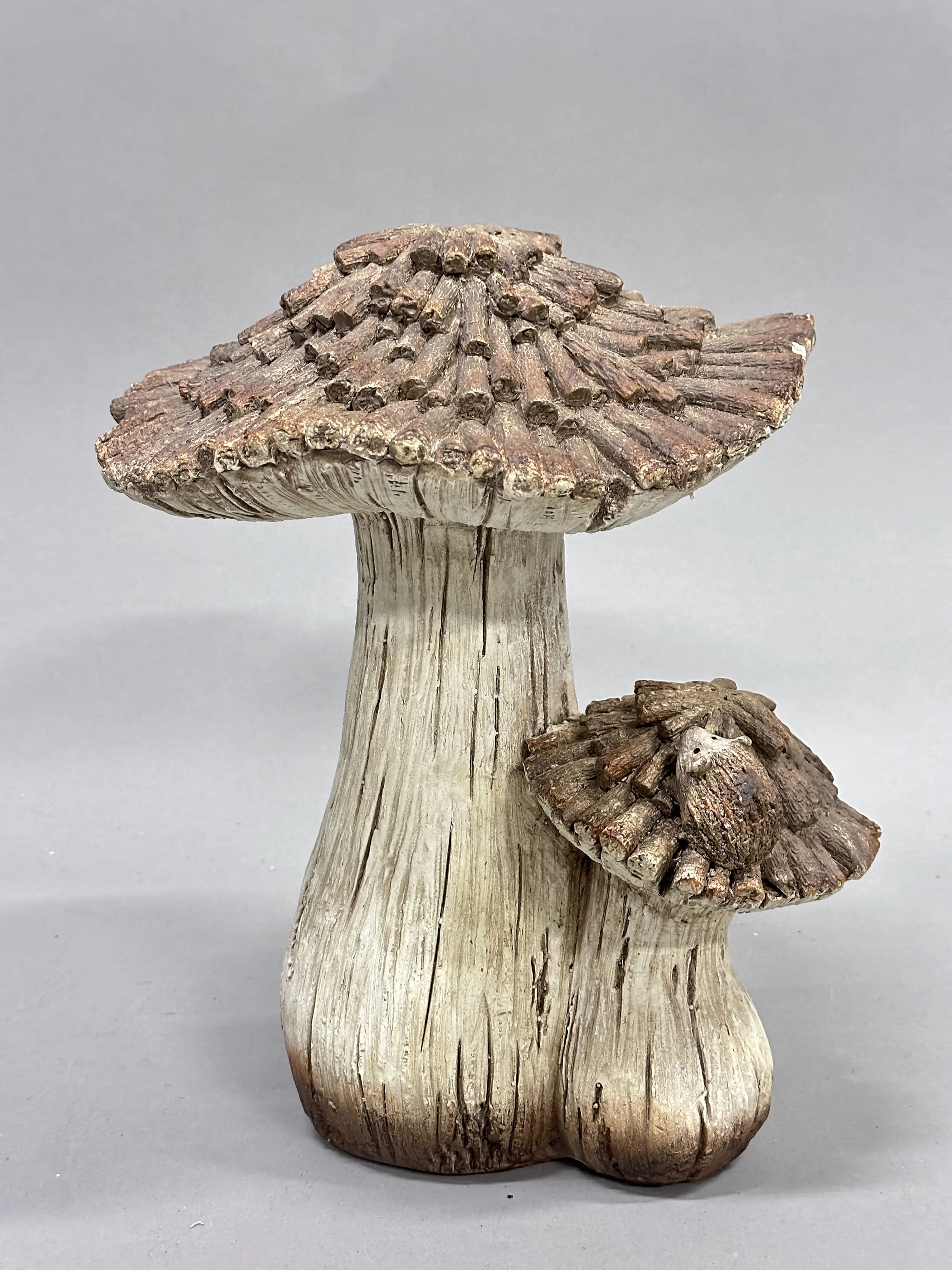 TrendLine Dekofigur Magnesia Pilz 33 cm braun-weiß